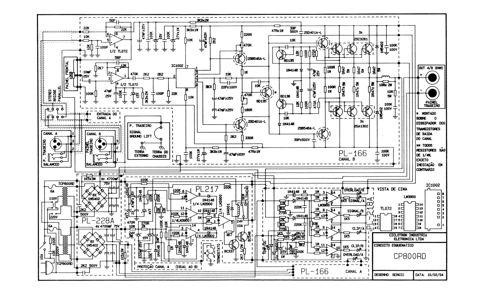 CICLOTRON CP800 rd Schematic