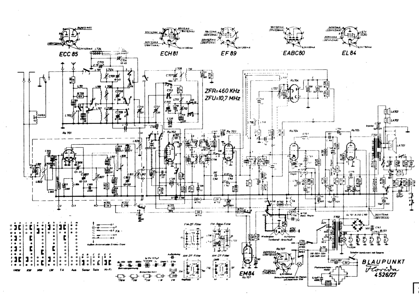 Blaupunkt 4526, 4527 schematic