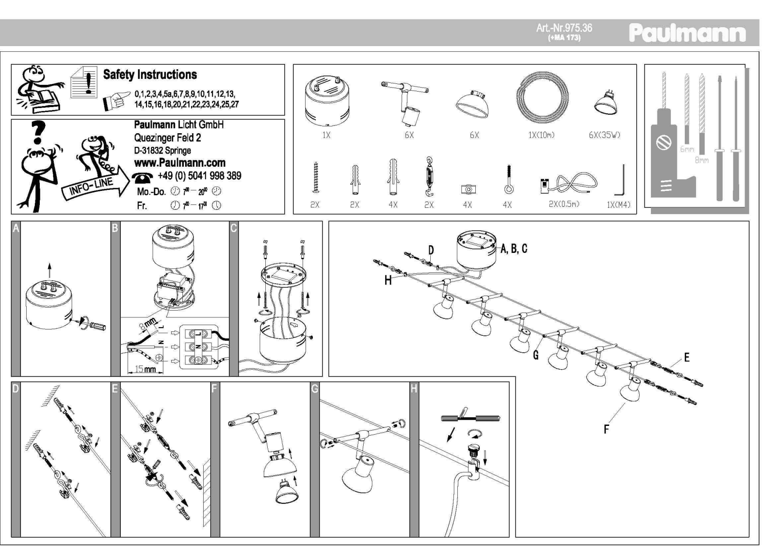 Paulmann 97536 Safety instructions - ManualMachine.com