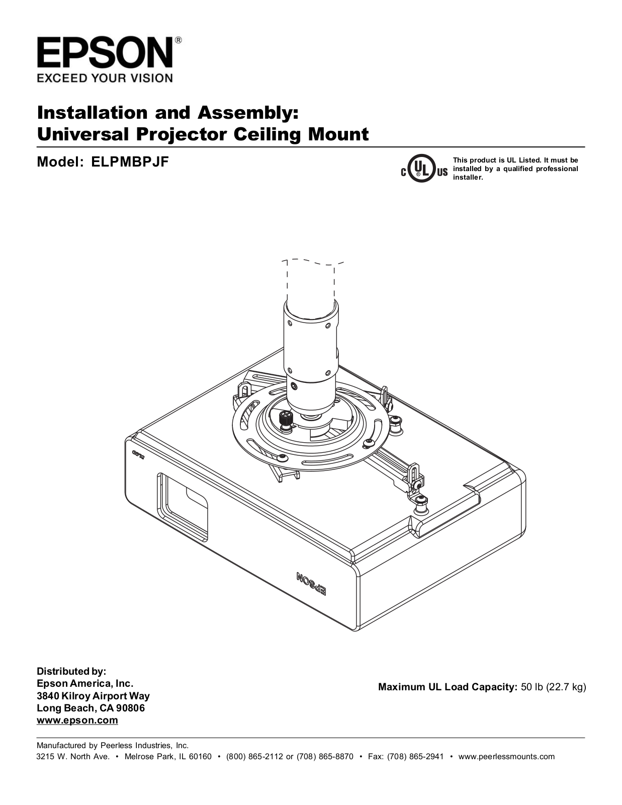 Epson ELPMBPJF User Manual