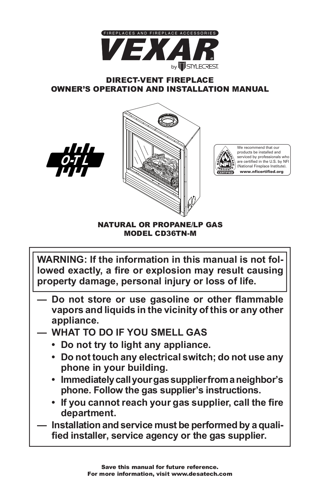 Desa CD36TN-M User Manual