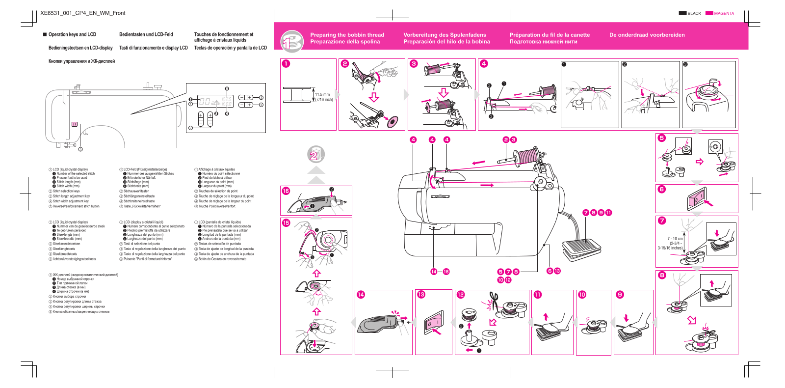 Brother CE5500T Quick Reference Guide