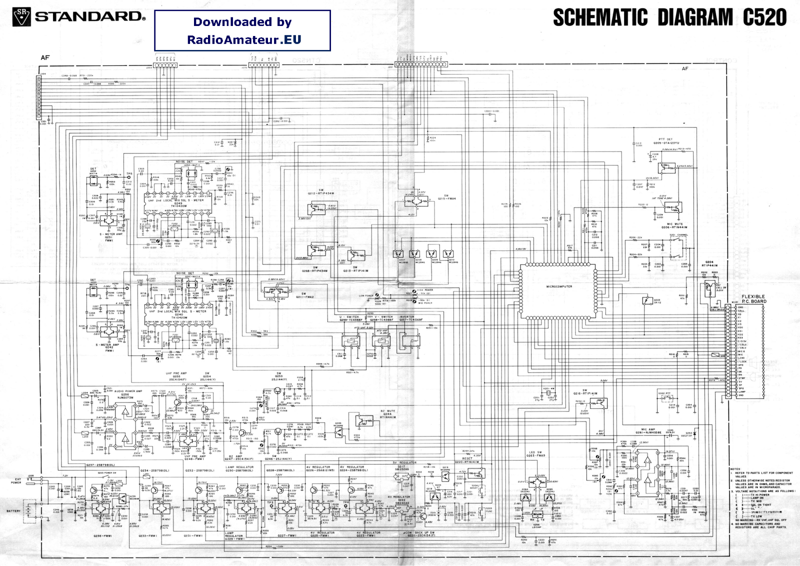 Yaesu С520 Schematic