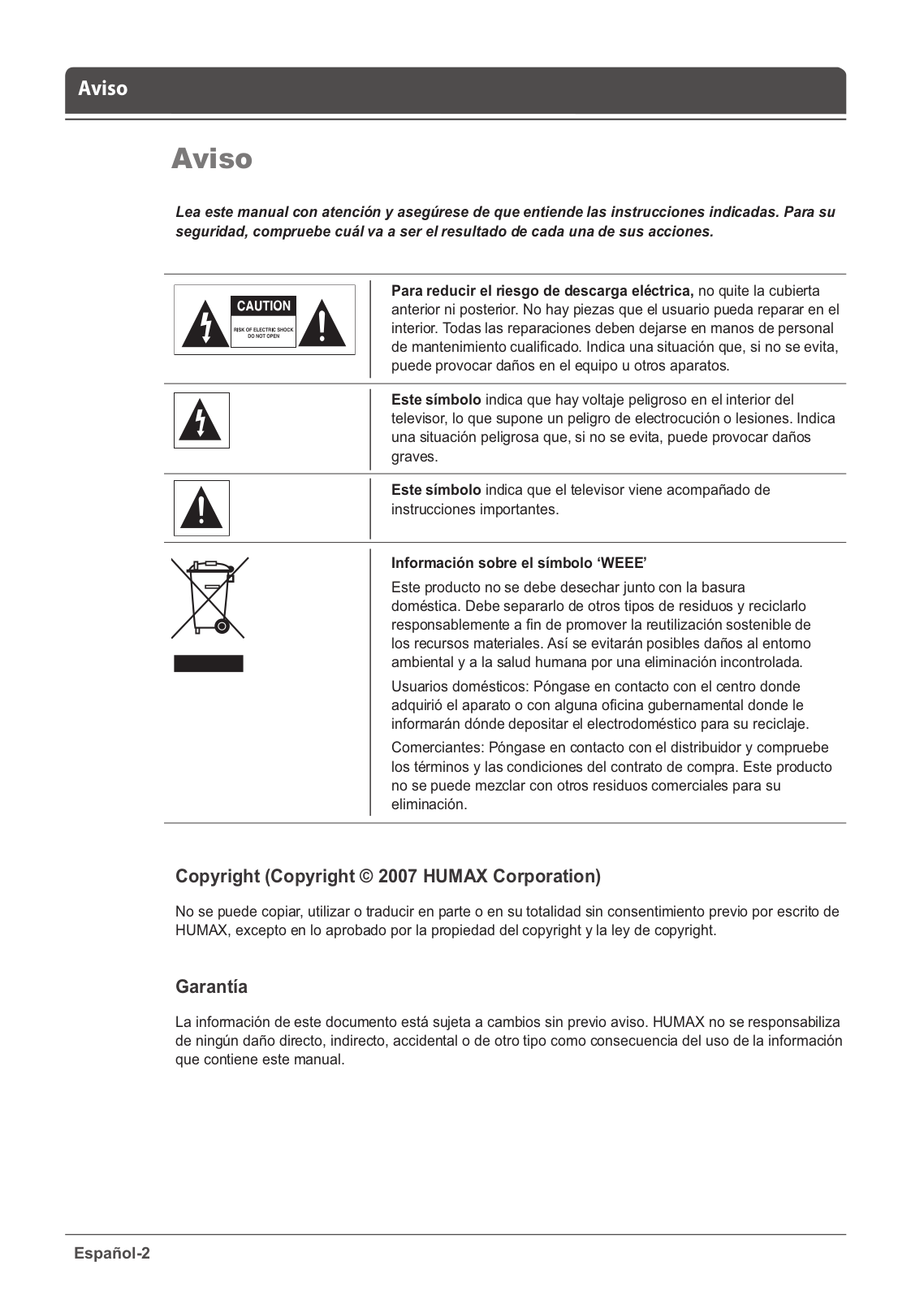 Humax LGB-32DST User Manual