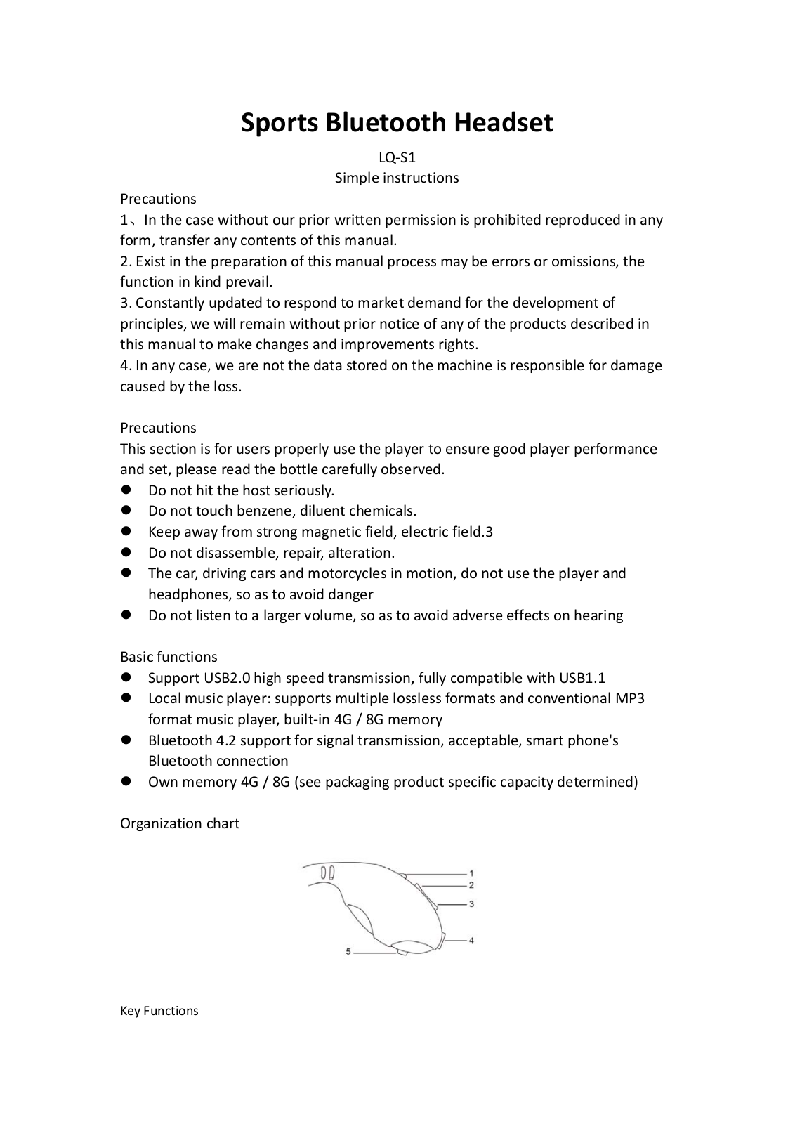 Bighouse Electronics Commerce LQ S1 User Manual