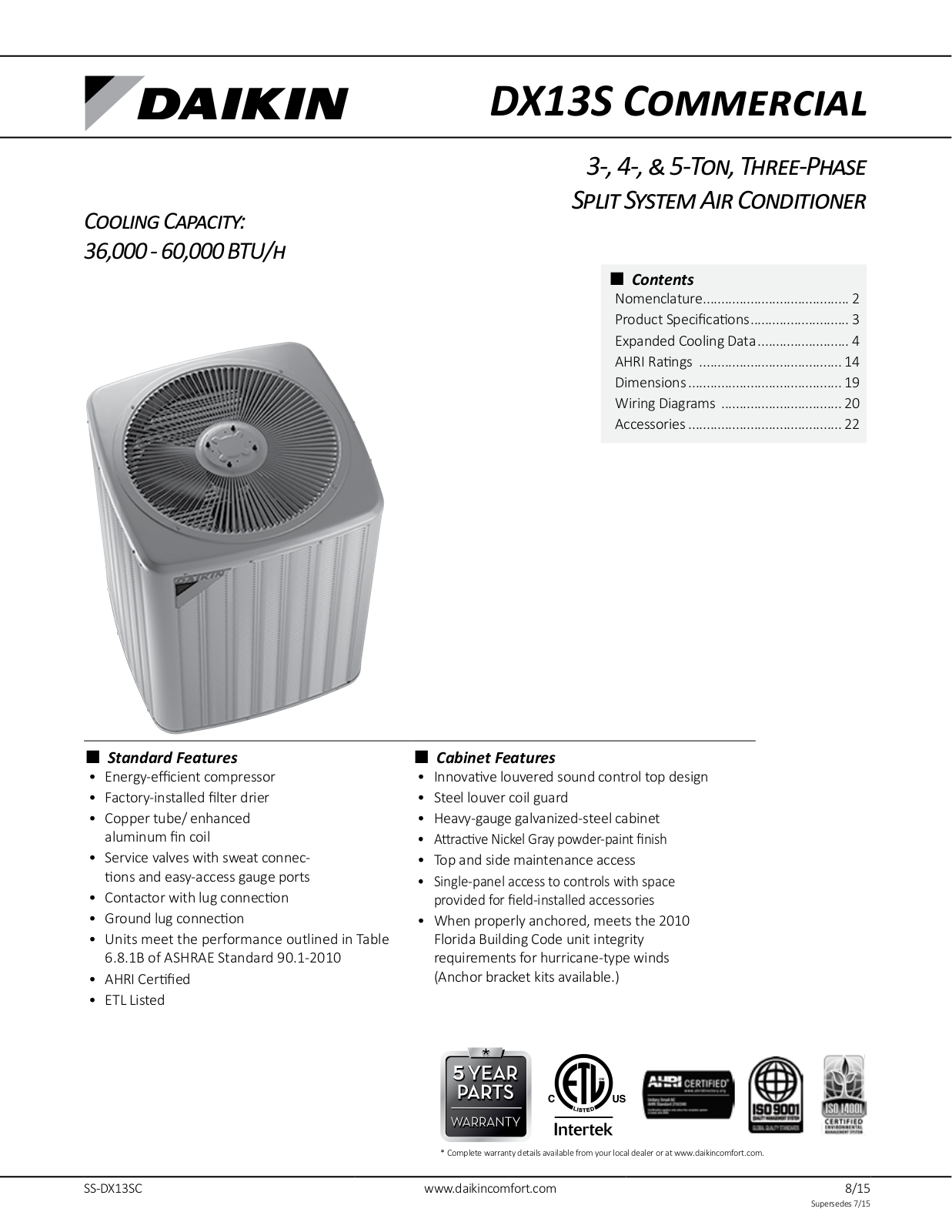 Goodman DX13SA0364A User Manual