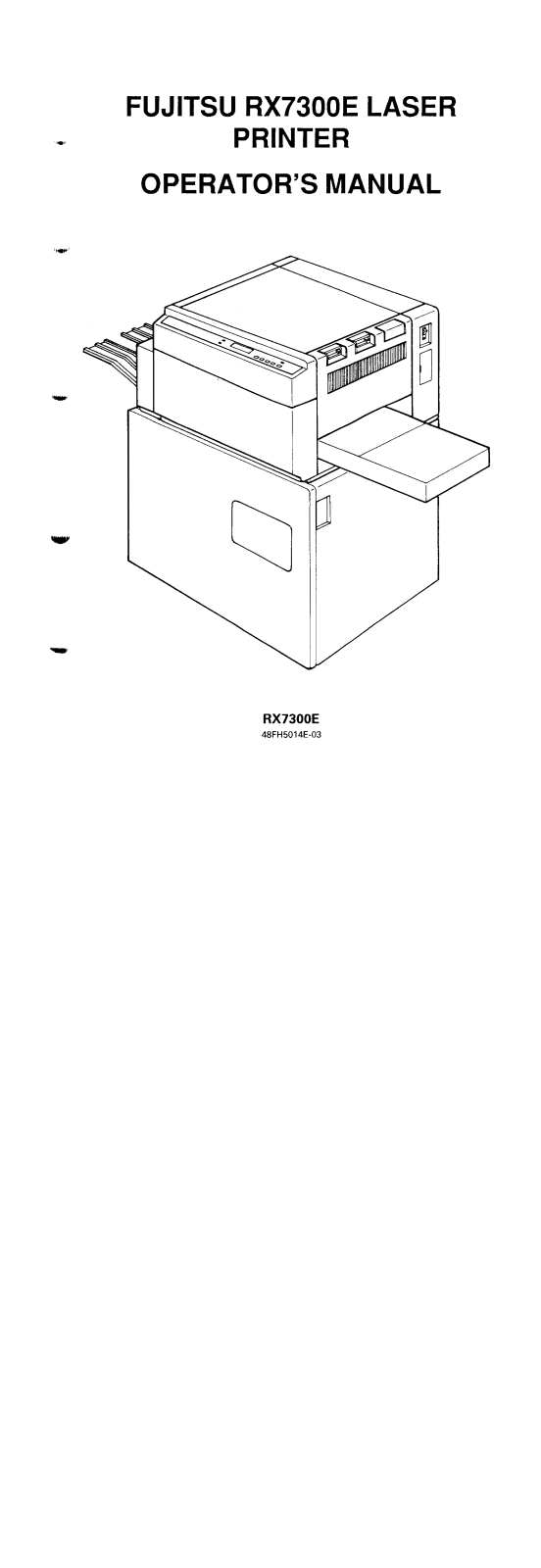 Fujitsu RX7300E User Manual