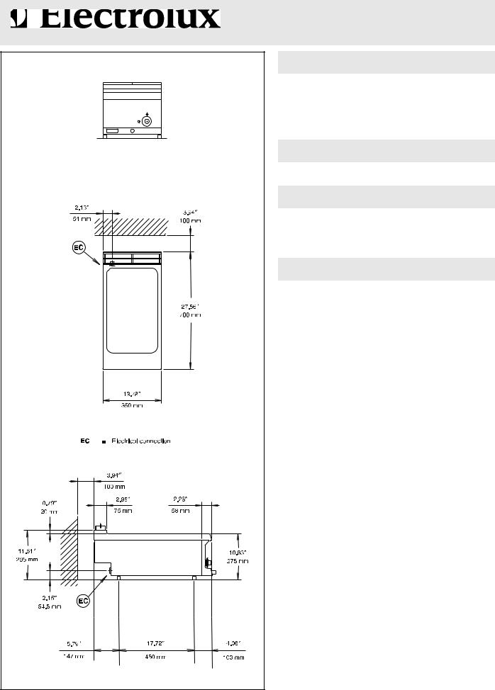 Electrolux 168769 (7BMTE1U) General Manual