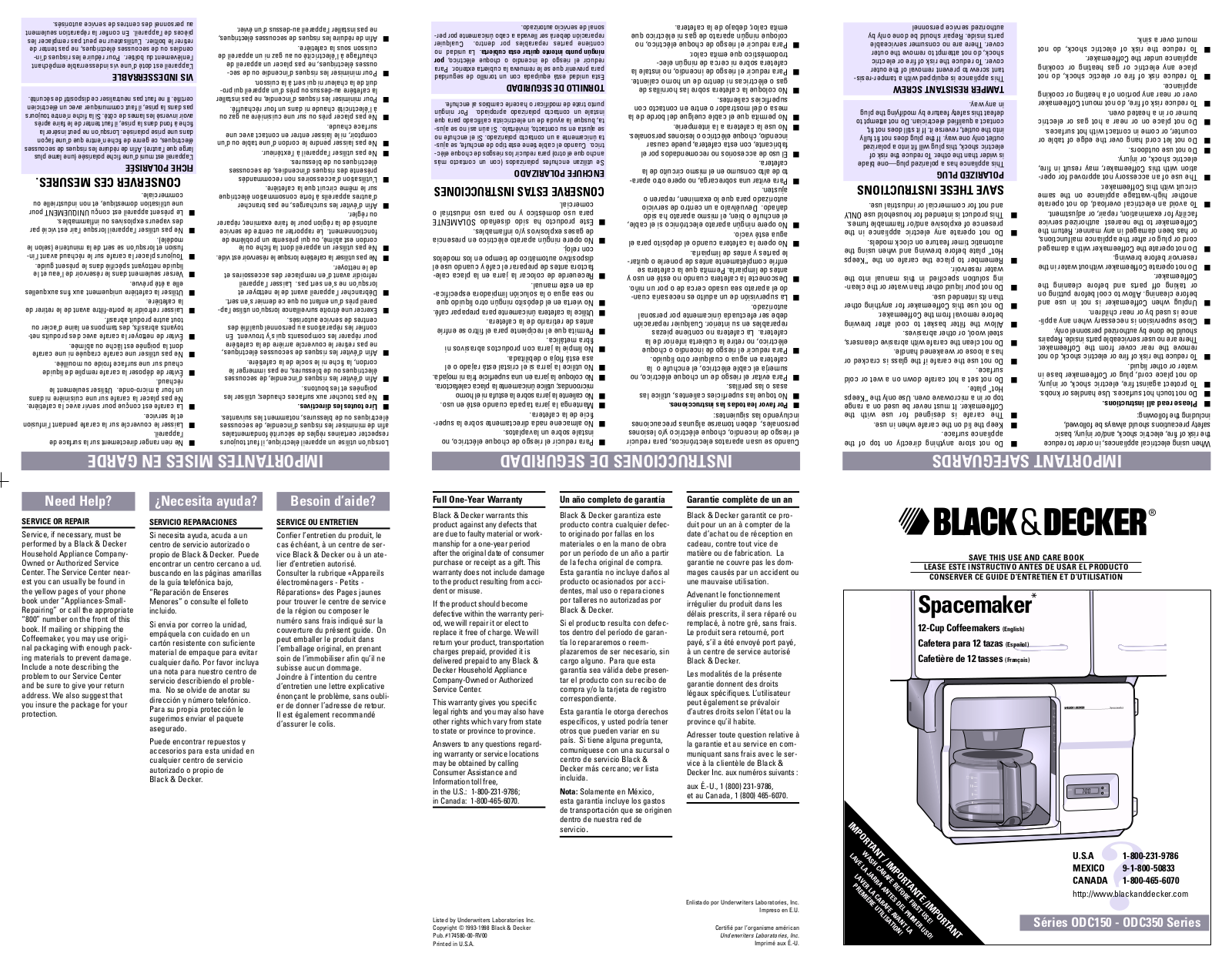 Black & Decker ODC350, ODC150 User Manual