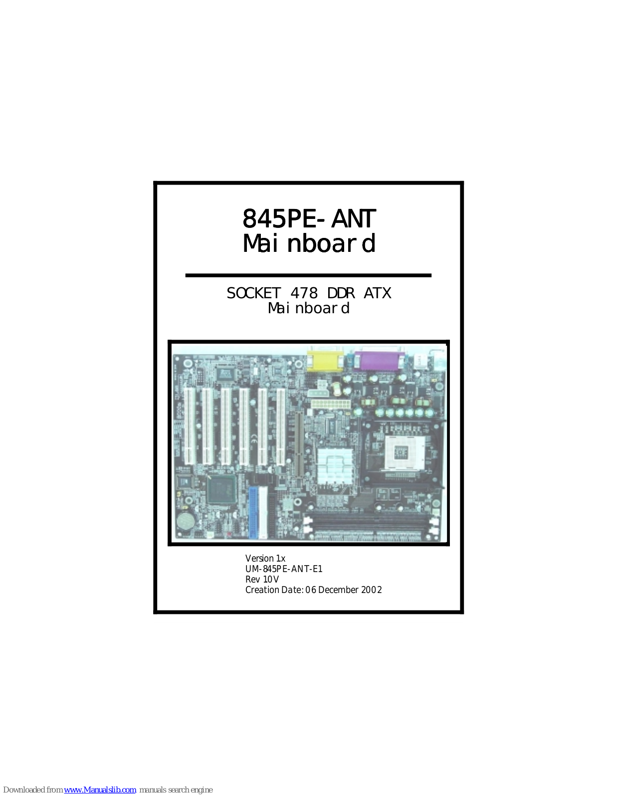 XFX 845PE-ANT User Manual