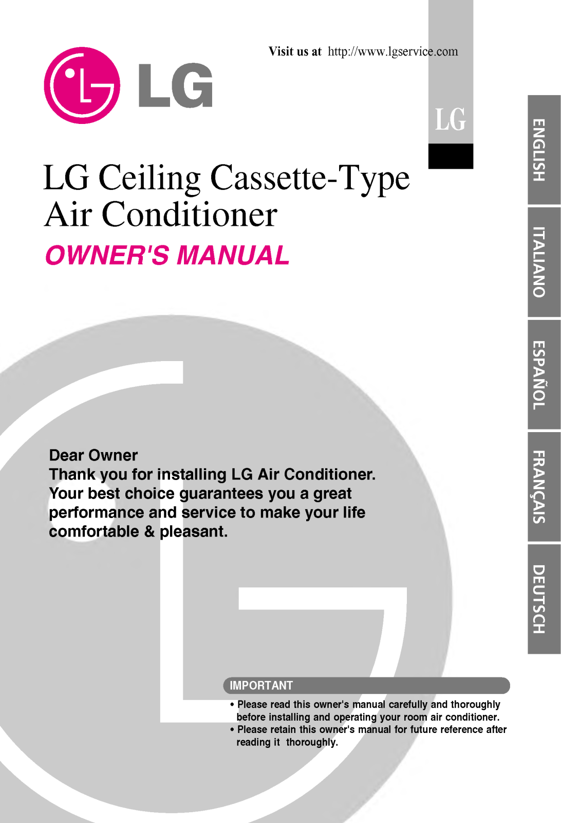 LG MT30AH NF0, MT12AH NE0, MT24AH NH0, MT24AH NF0, AMNH096TCC0 User Manual