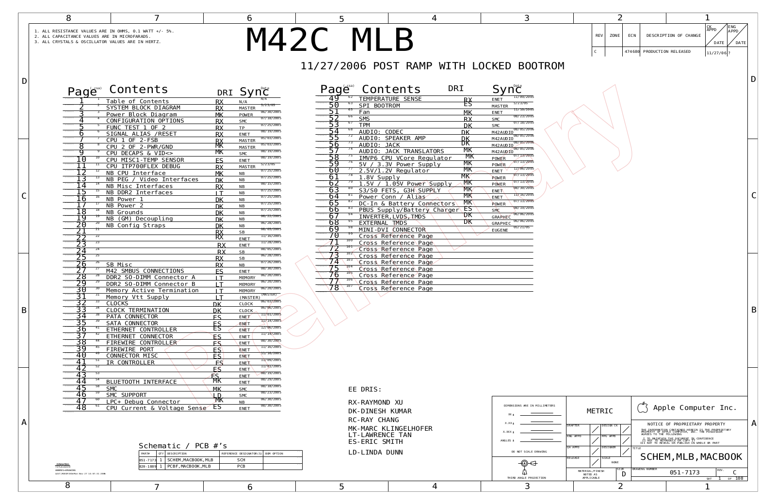 Apple FA255 Schematic