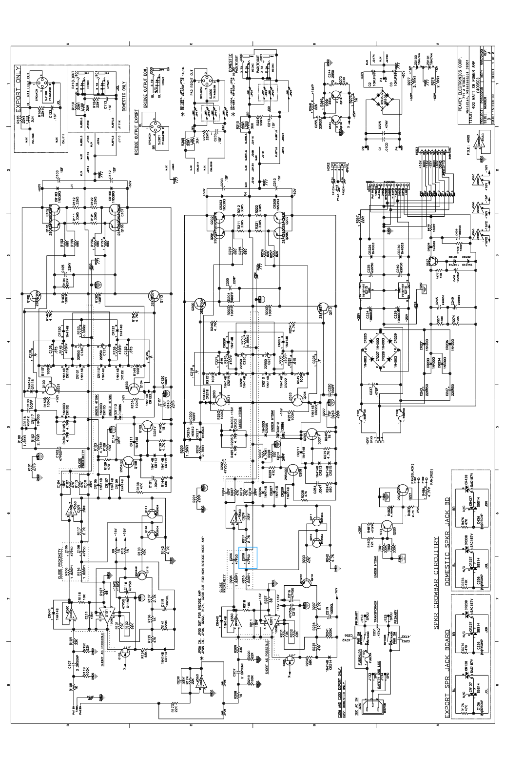 Peavey 400sc Schematic