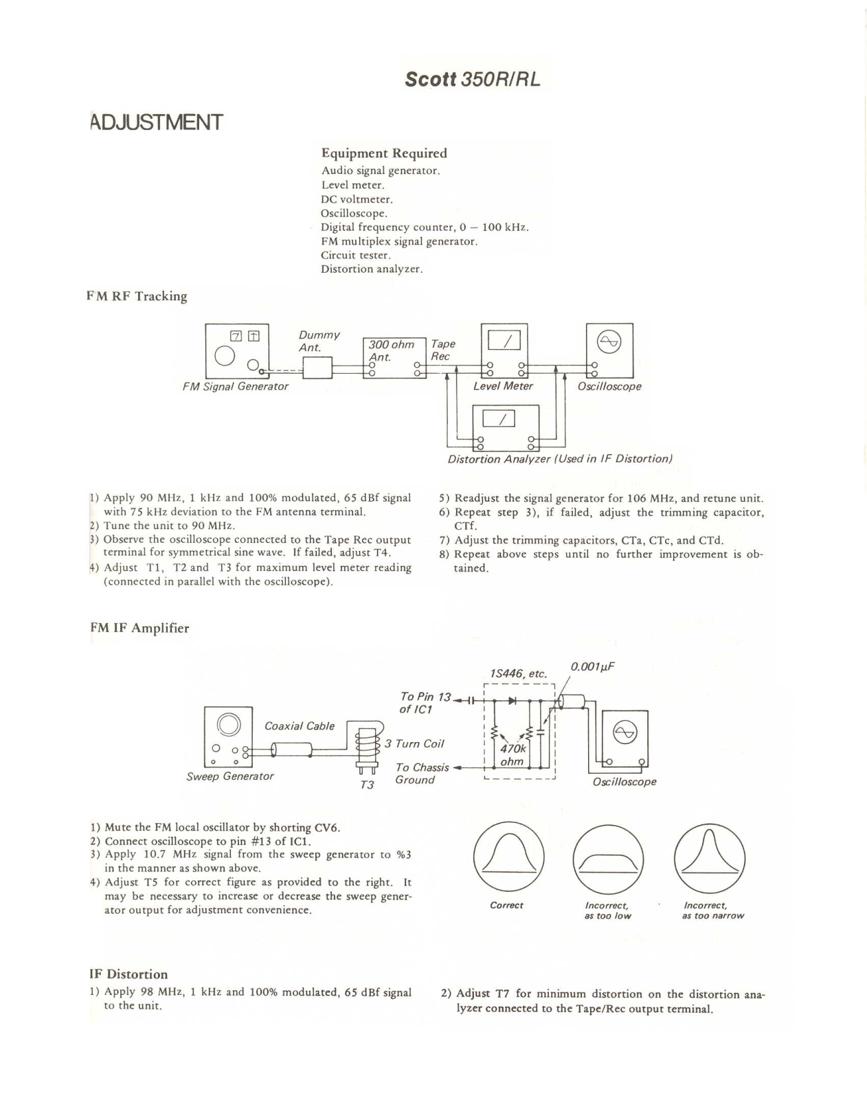 Scott 350RL Service Manual