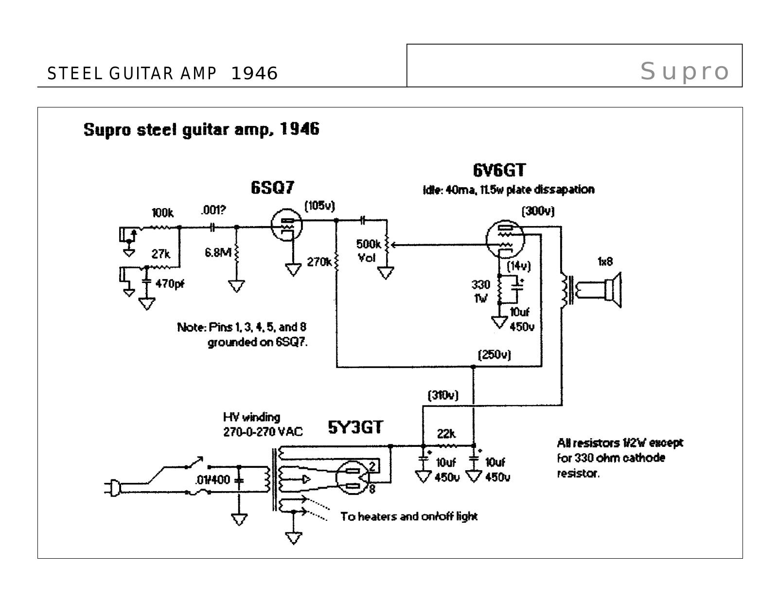 Supro Steel1946 Schematic - ManualMachine.com