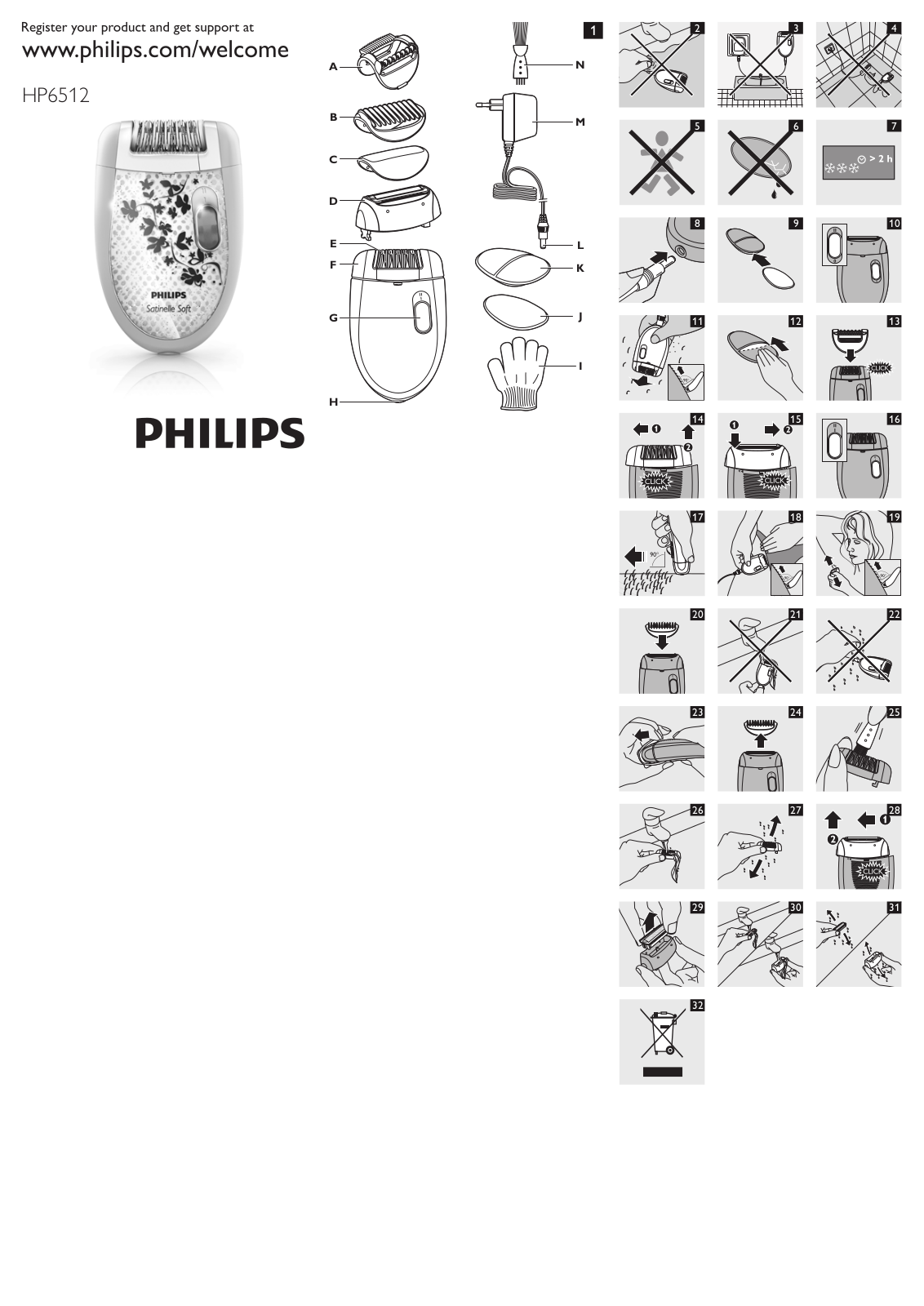 Philips HP6512 User Manual