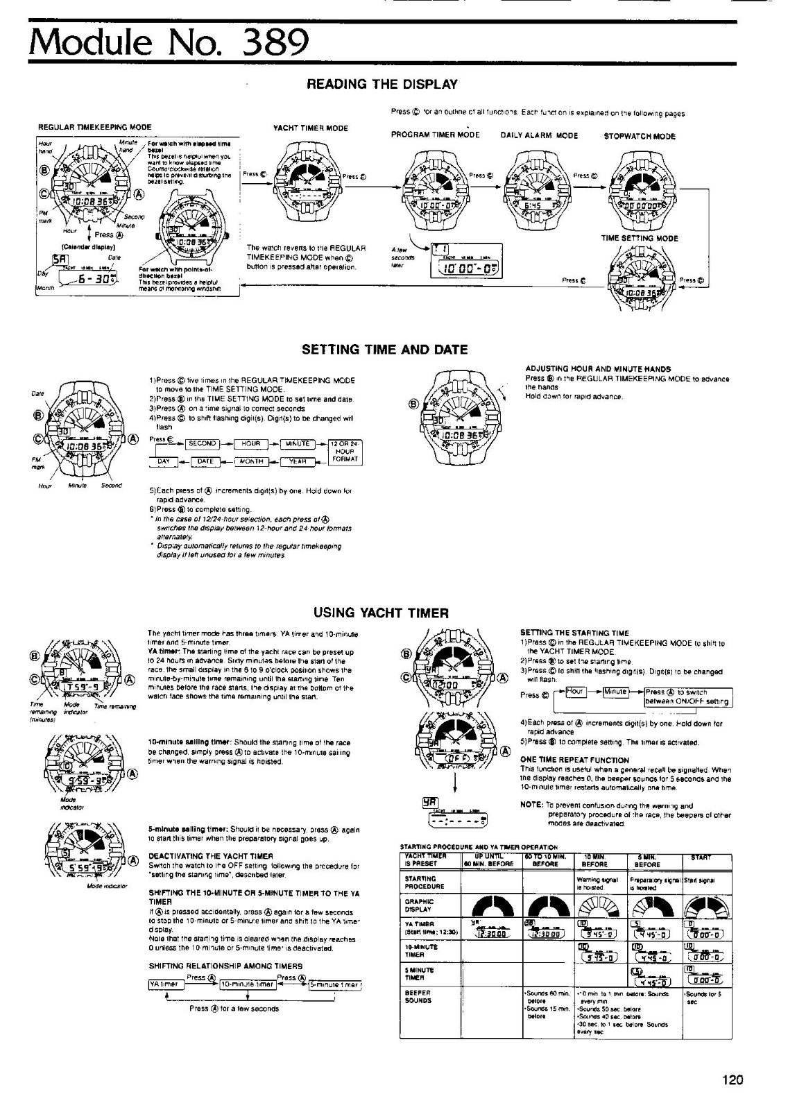 Casio QW-389 User Manual