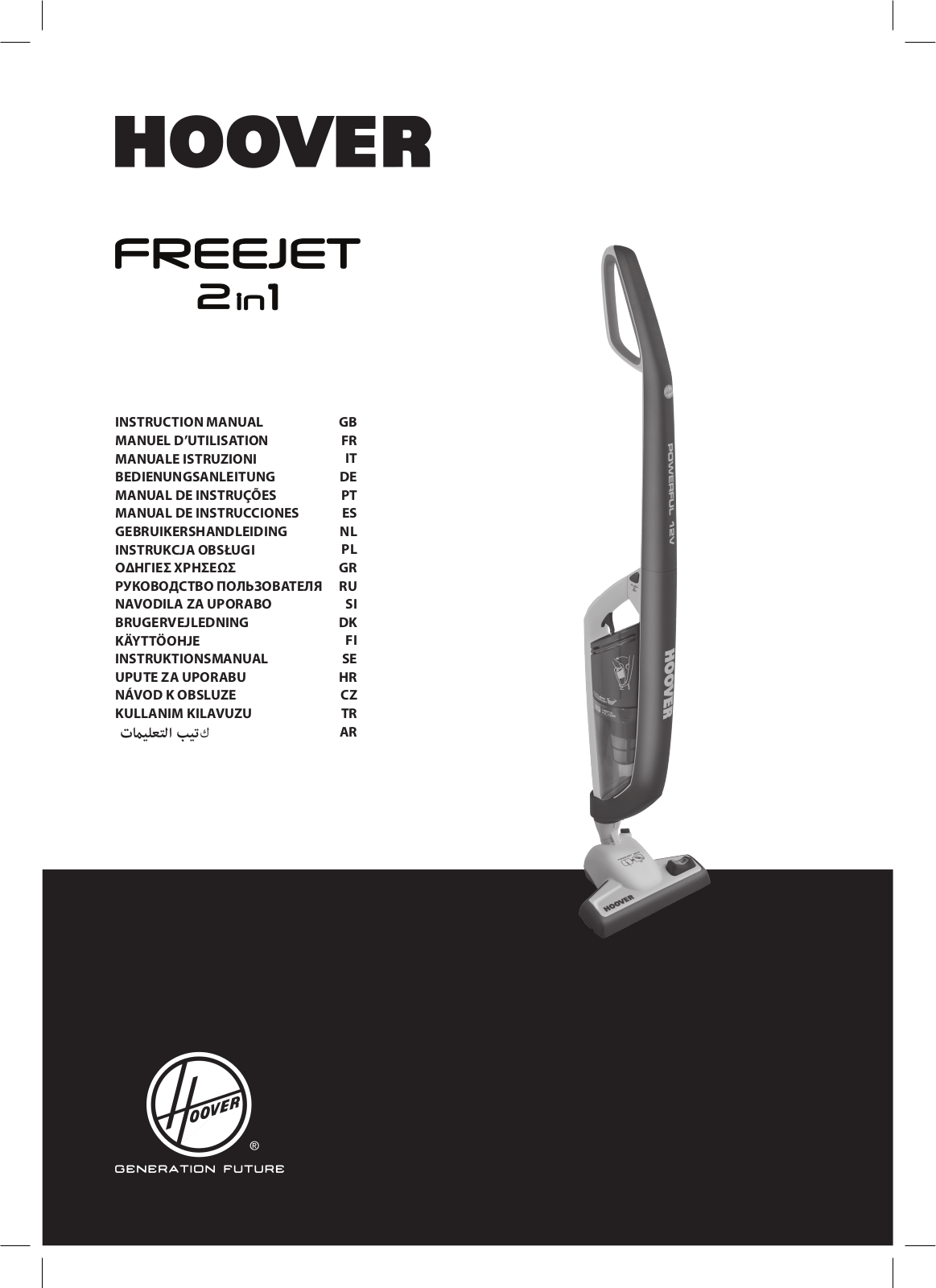 Hoover FJ 180 B2 User Manual