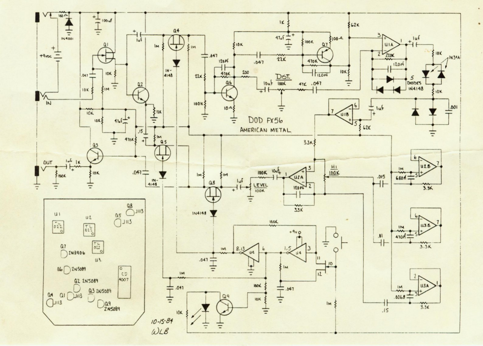 Dod fx56 schematic