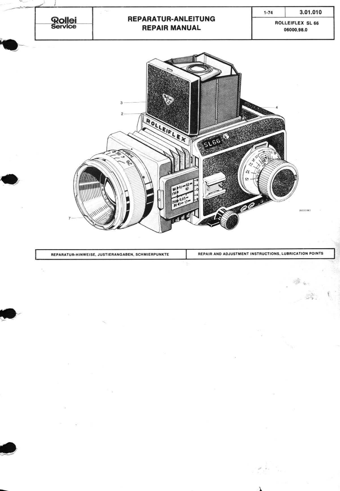 Rolleiflex SL66 Service Manual