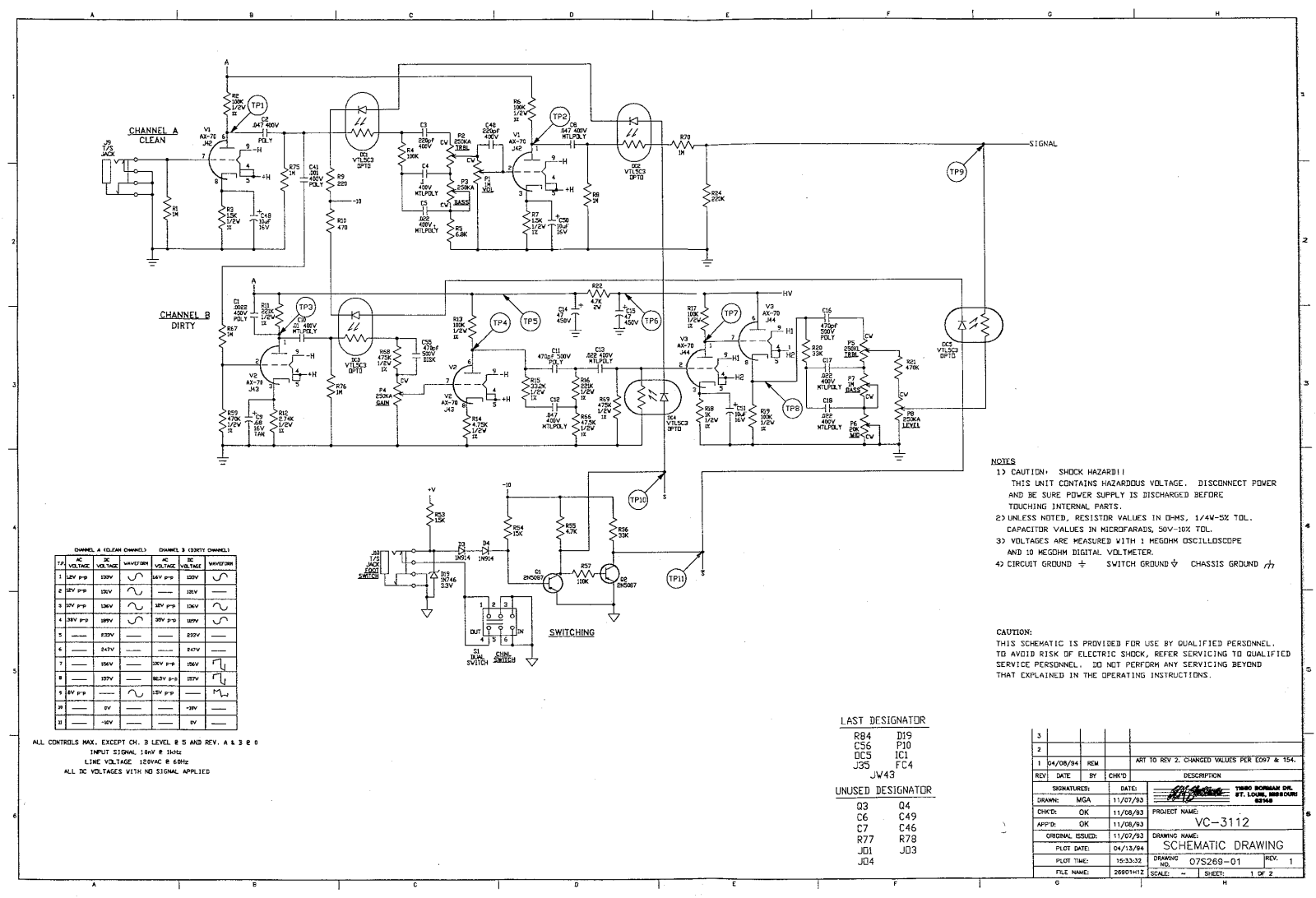 Crate vc3112 schematic