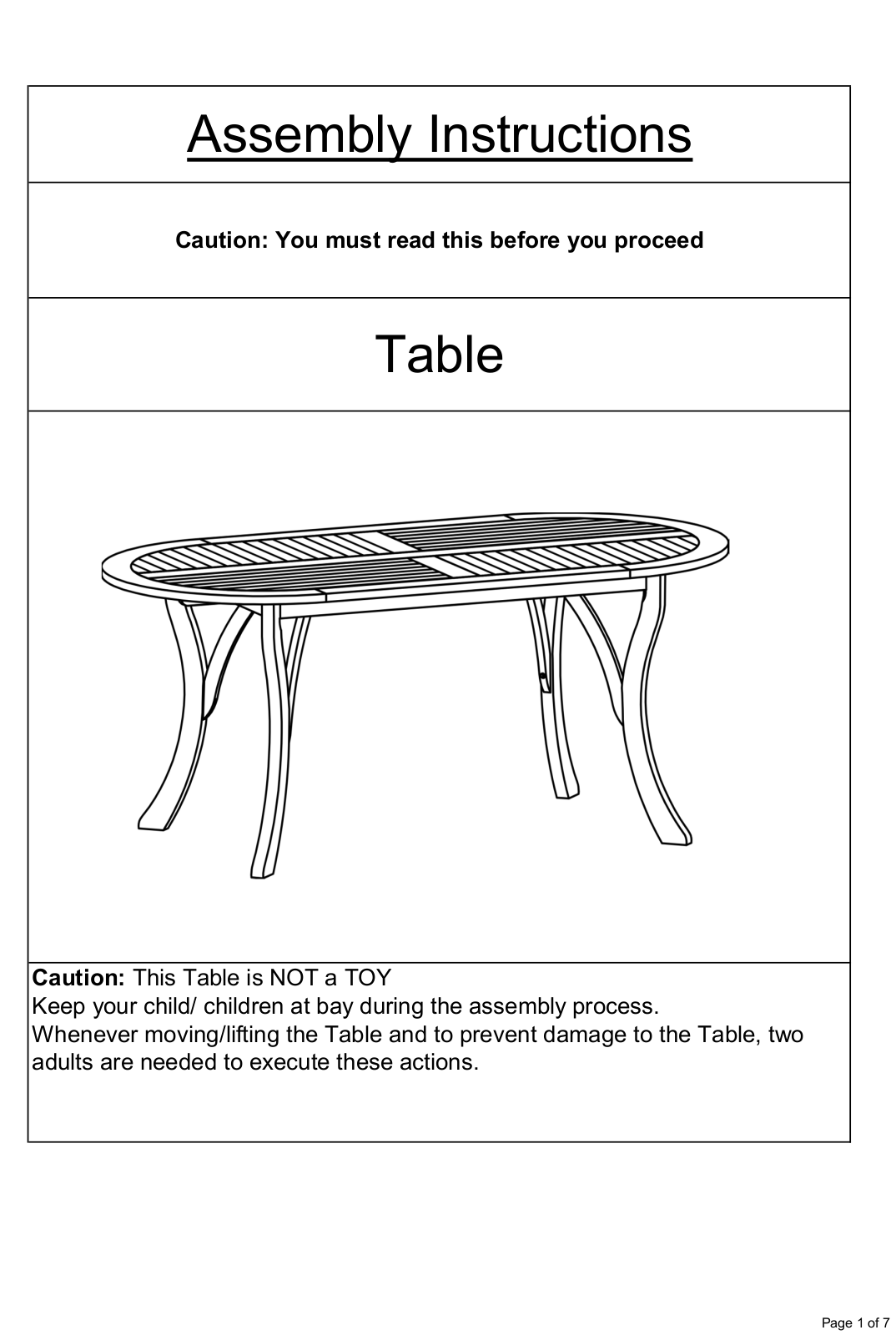 Red Barrel Studio FOME7065 Assembly Instructions - ManualMachine.com