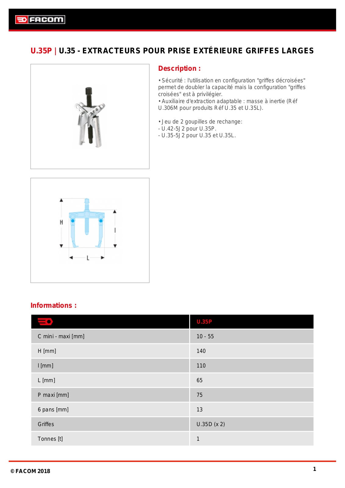 Facom U.35P Specification - ManualMachine.com