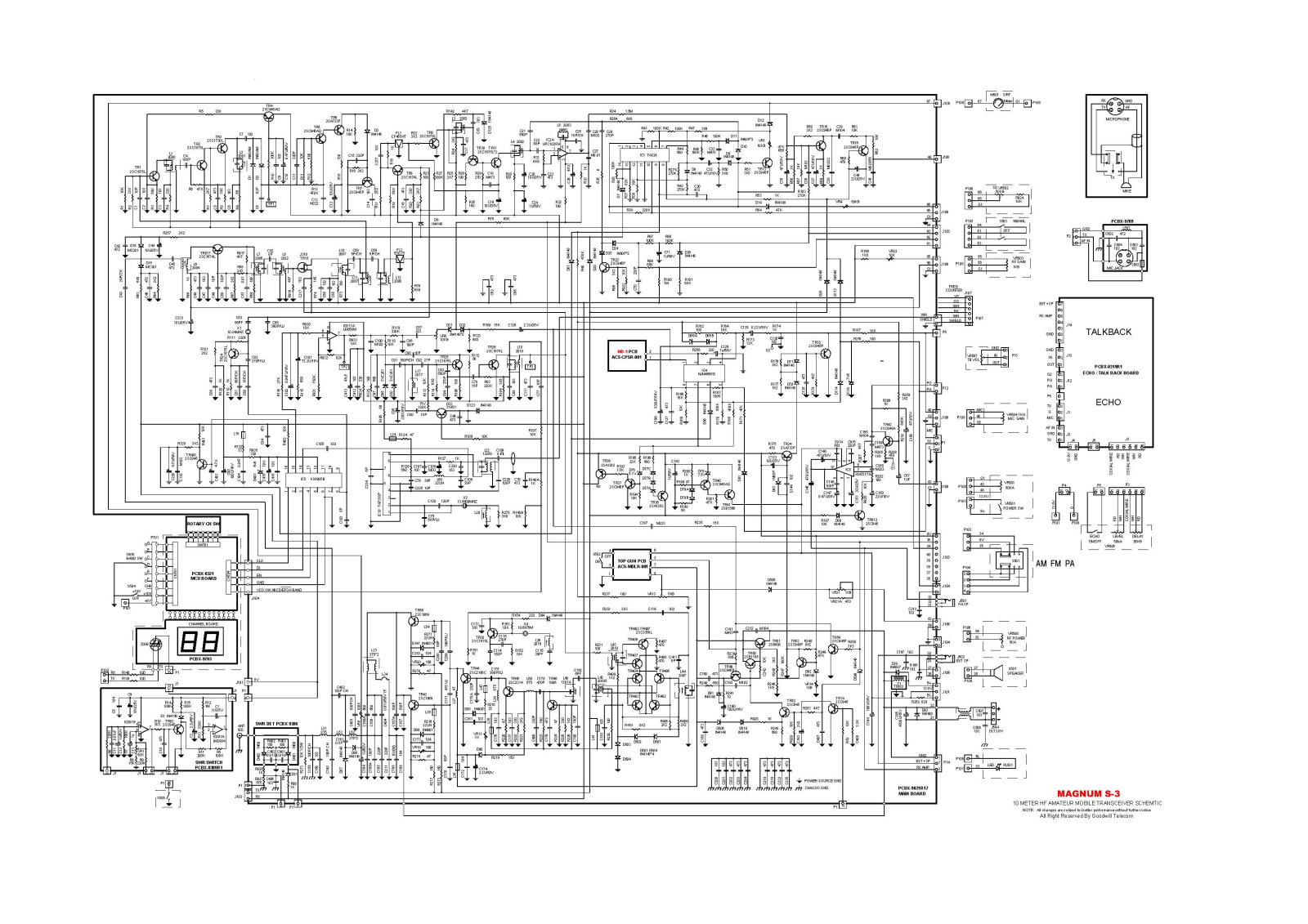 magnum S3, S3NX Schematic