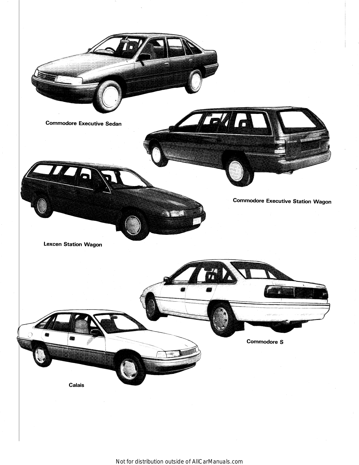 Holden Commodore VP 1993, VN 1990, VN 1991, VN 1989, VN 1988 User Manual