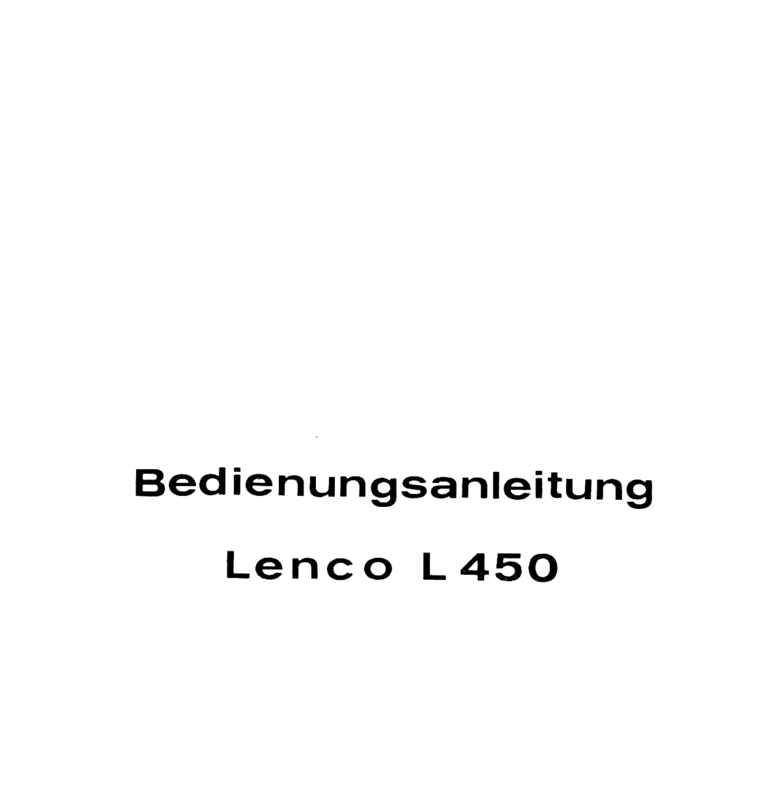 Goldring L-450 Owners manual