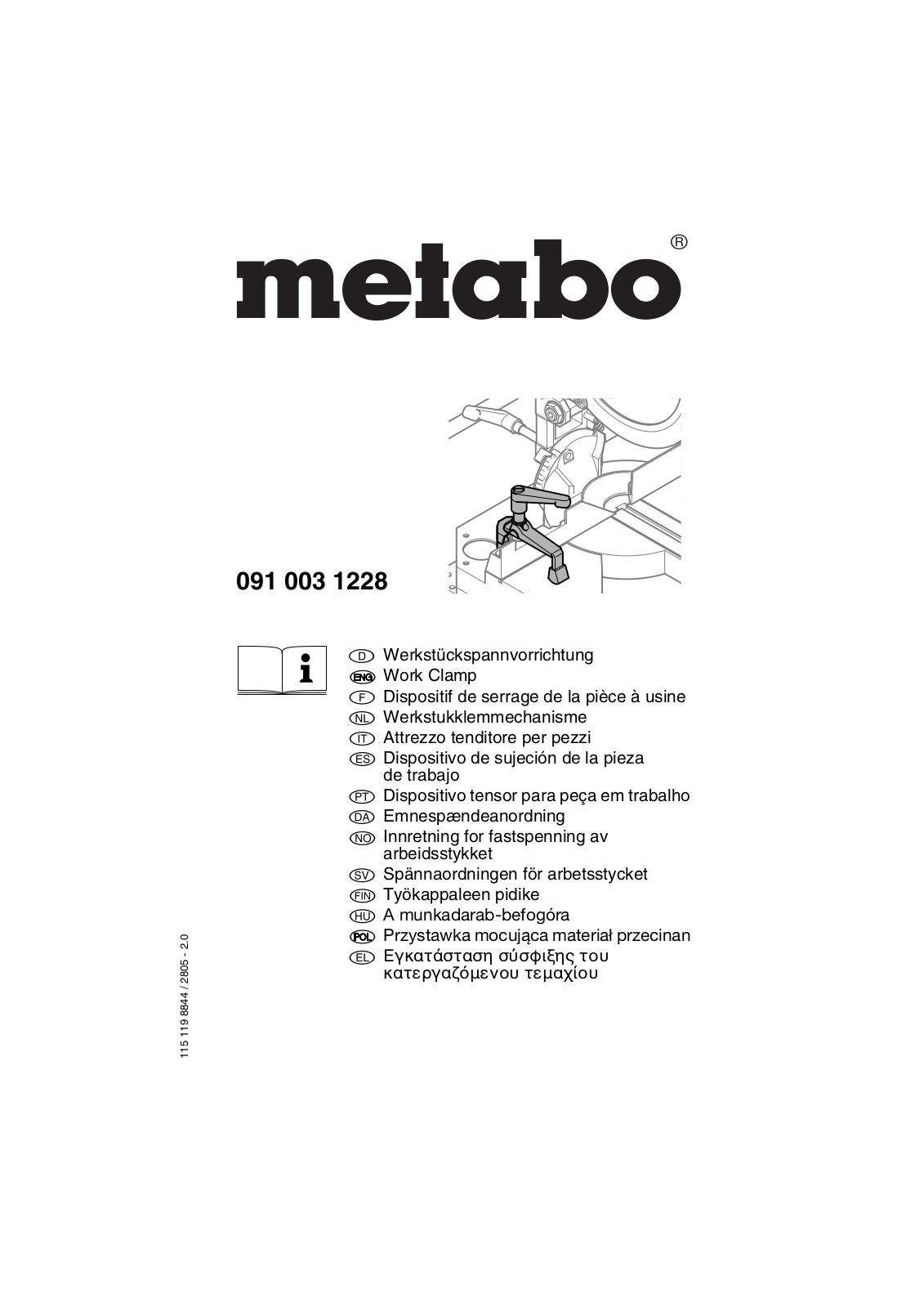 Metabo 091 003 1228 User guide - ManualMachine.com