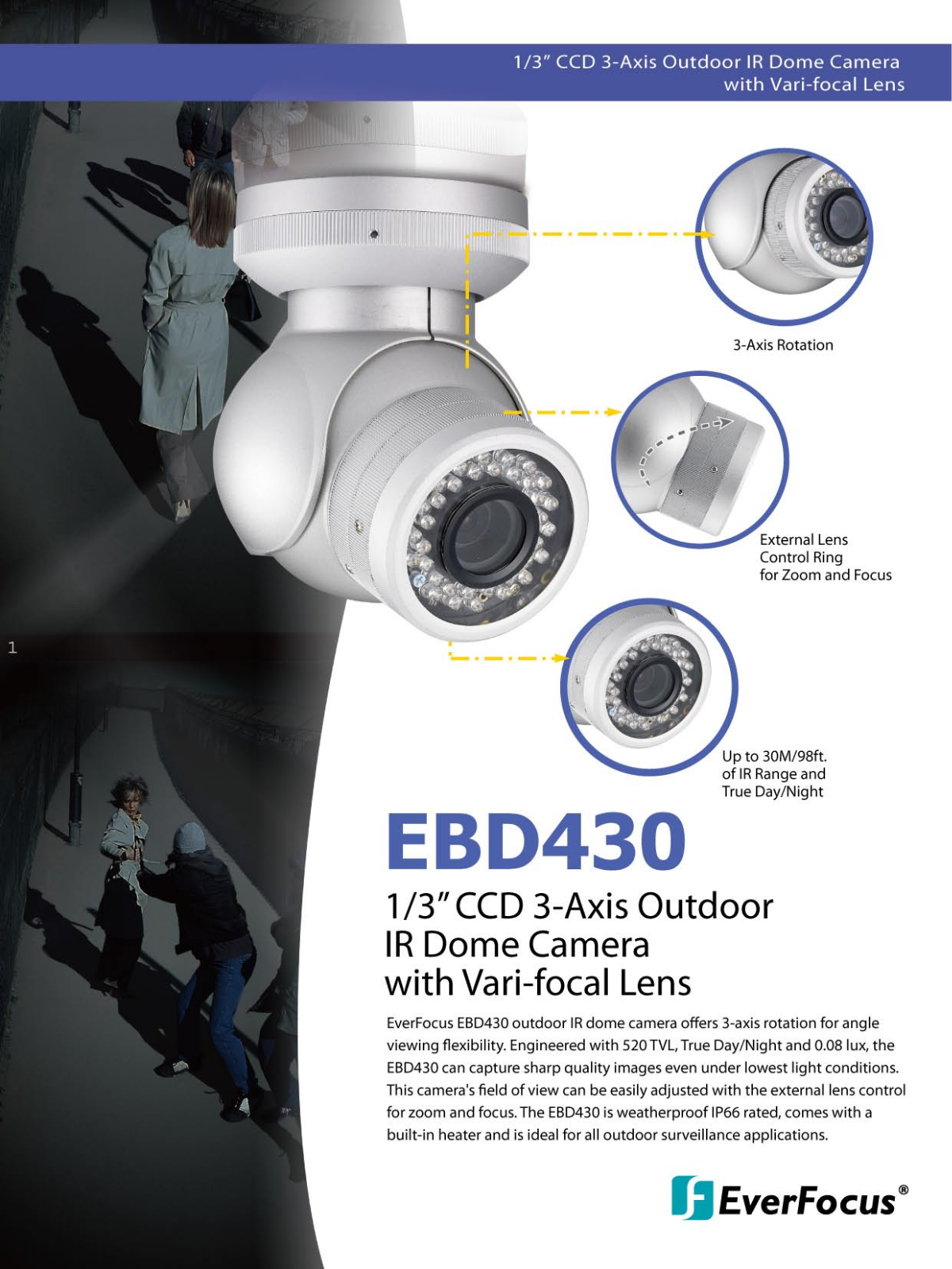 EverFocus EBD430-MV3, EBD430-MV2 Specsheet