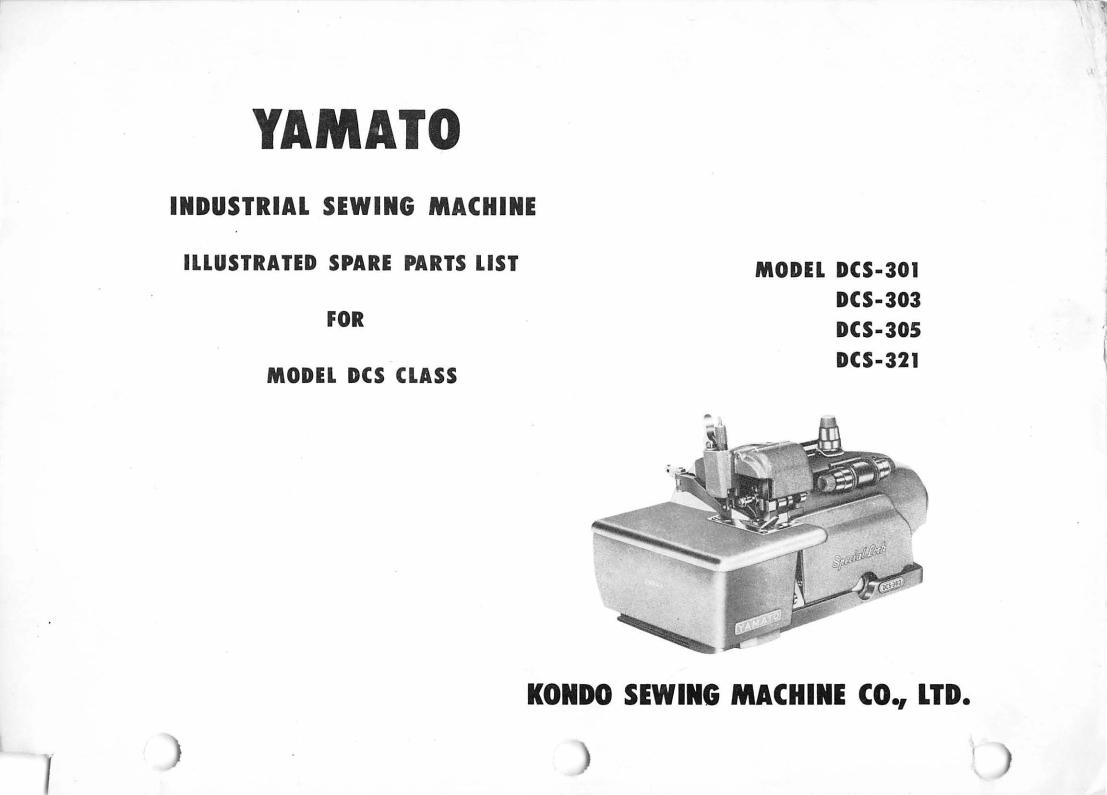 Yamato DCS-301, DCS-303, DCS-305, DCS-321 Manual