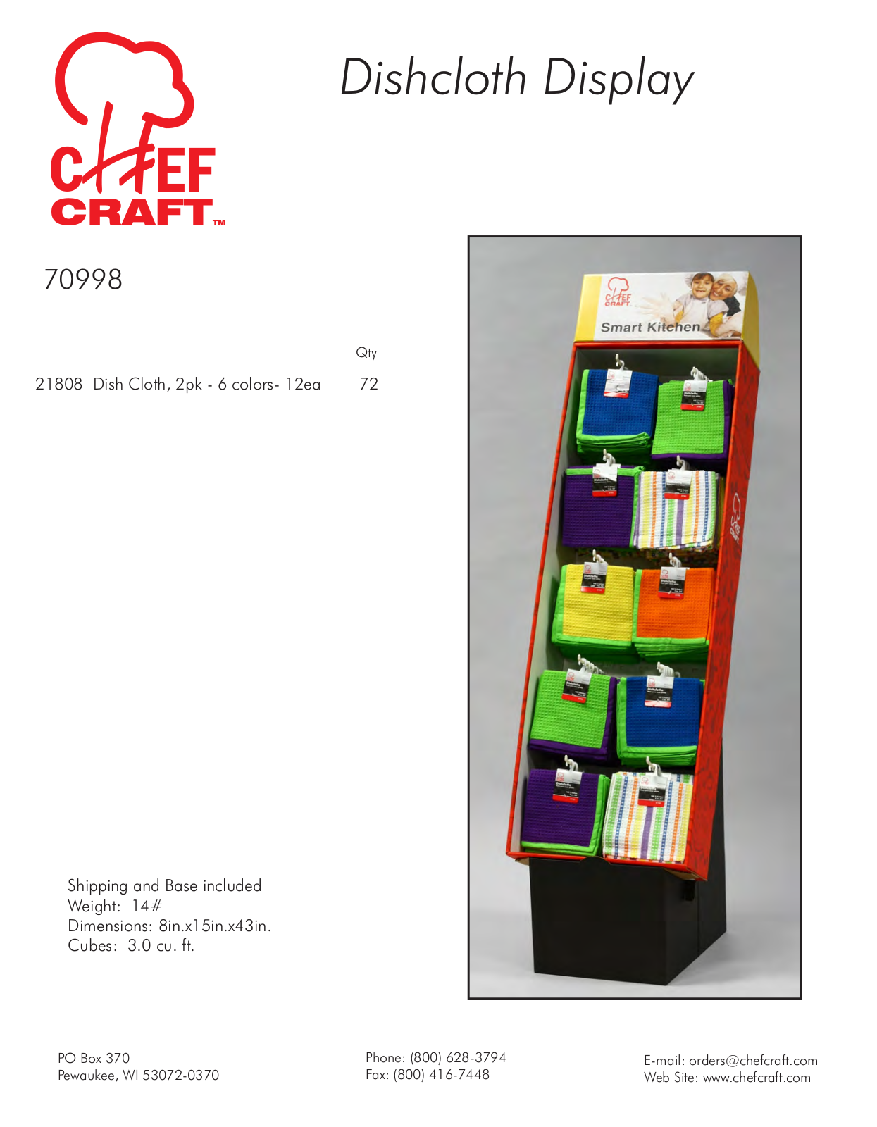 Chef Craft CHCT1043 Specifications - ManualMachine.com
