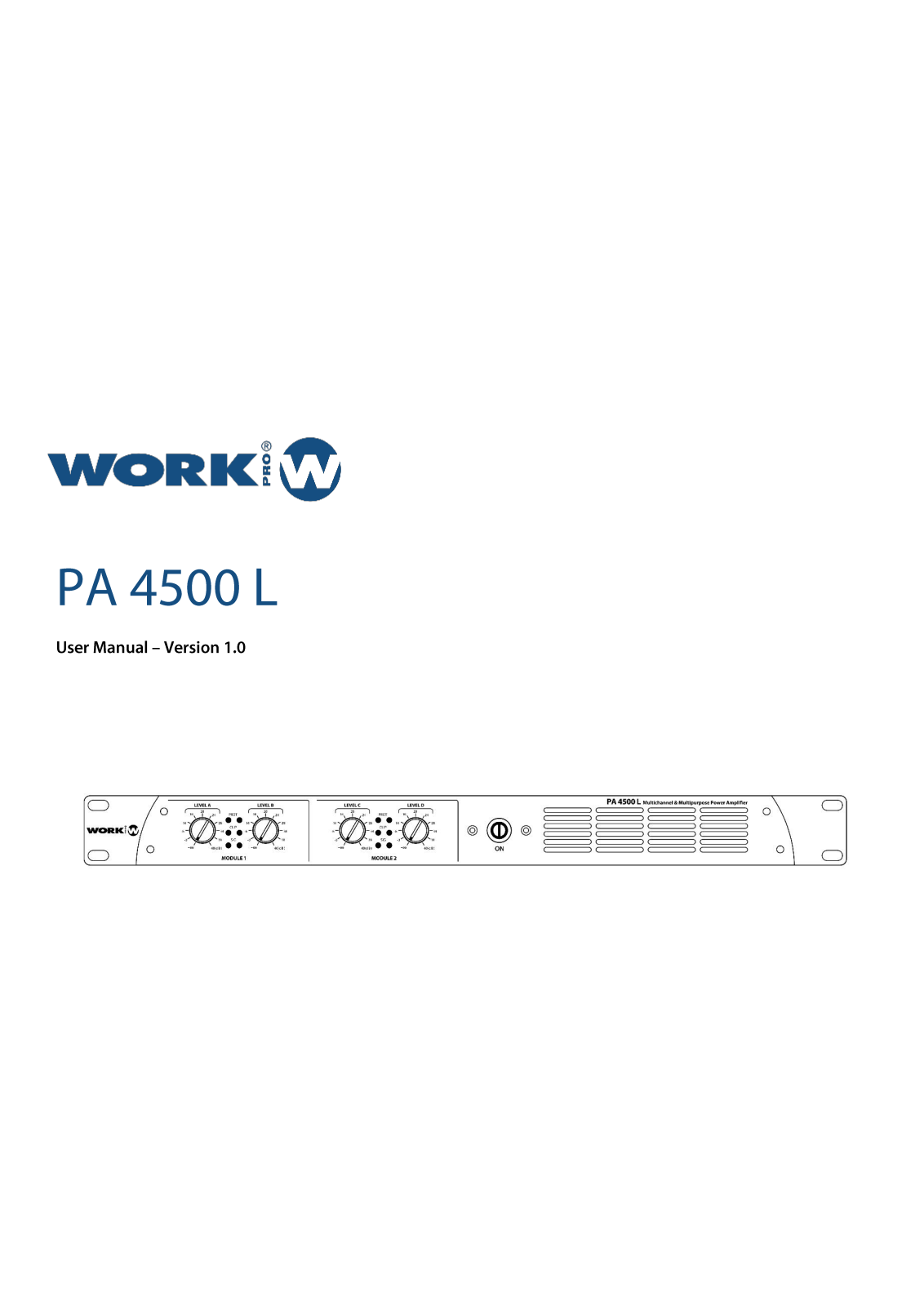 Work Pro PA 4500 L User guide - ManualMachine.com