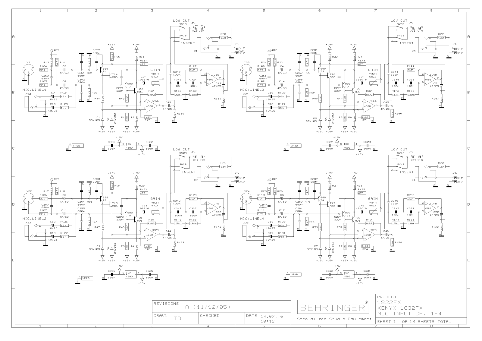 behringer xenyx q802usb schematics