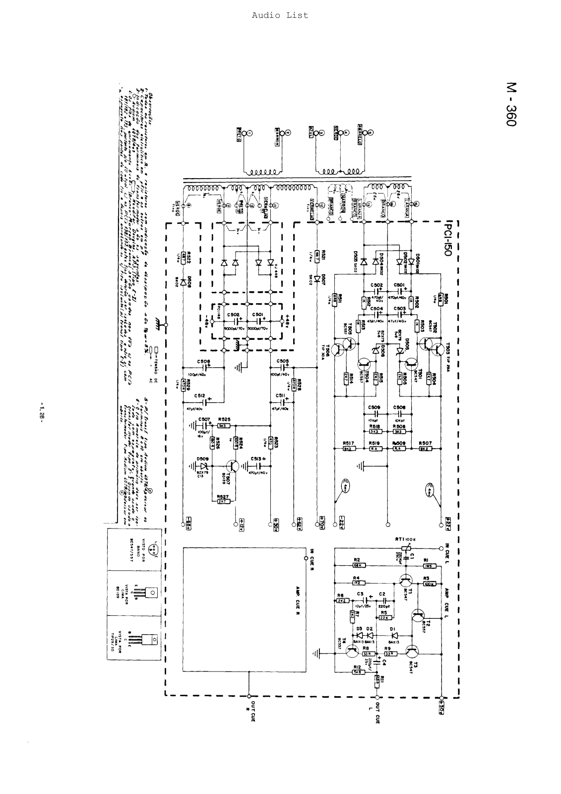 Gradiente M-360 Schematic