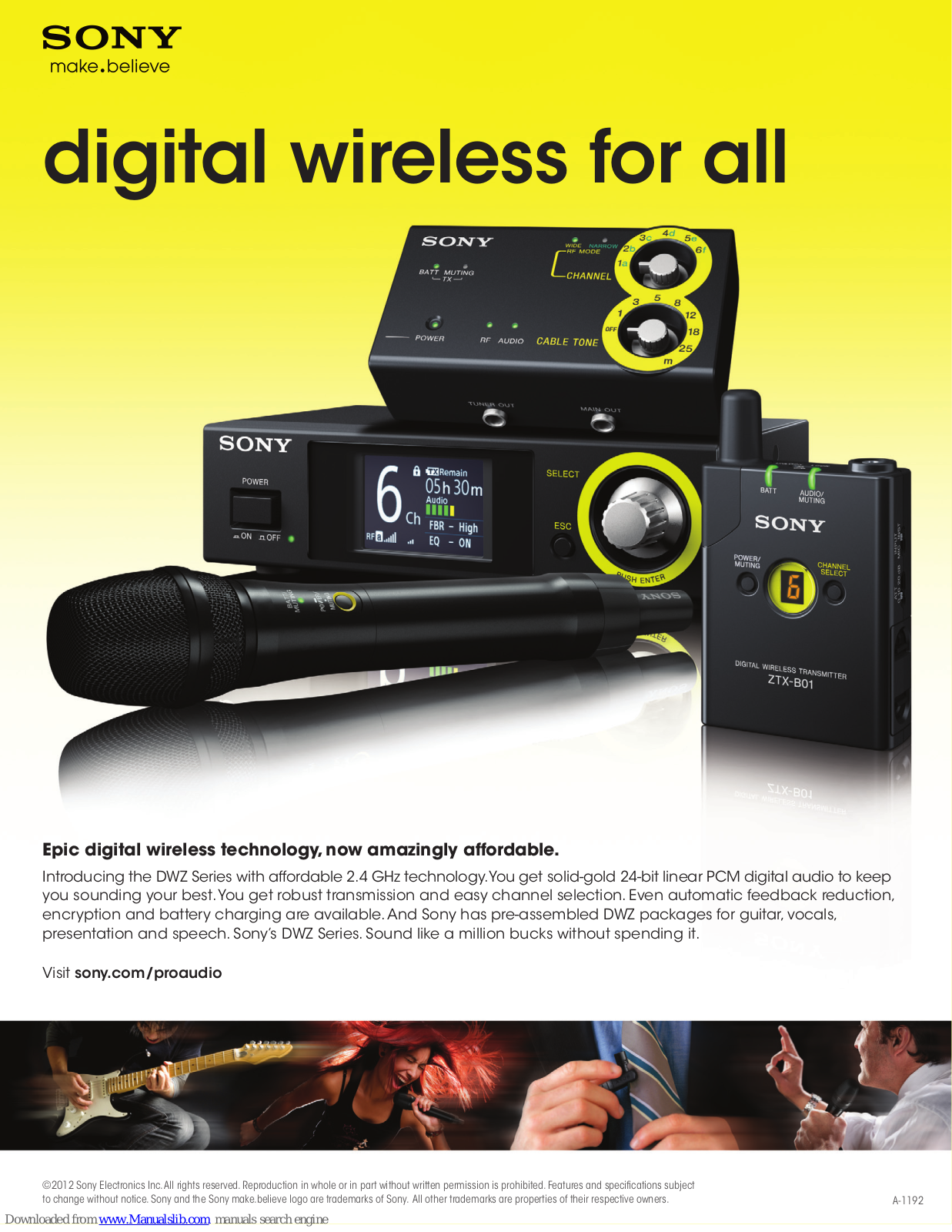 Sony DWZ-B30GB, DWZ-B70HL, DWZ-M50, DWZ-M70, ZRX-C30 Brochure