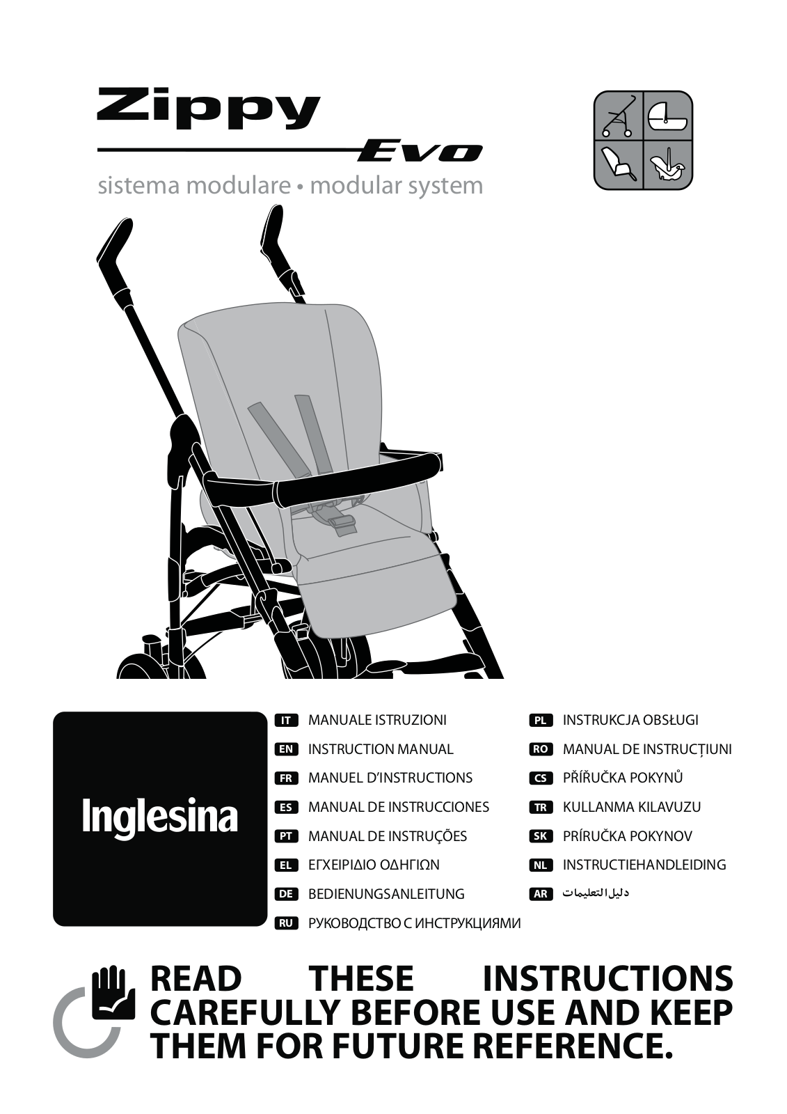 Inglesina Zippy Evo Nstruction Manual