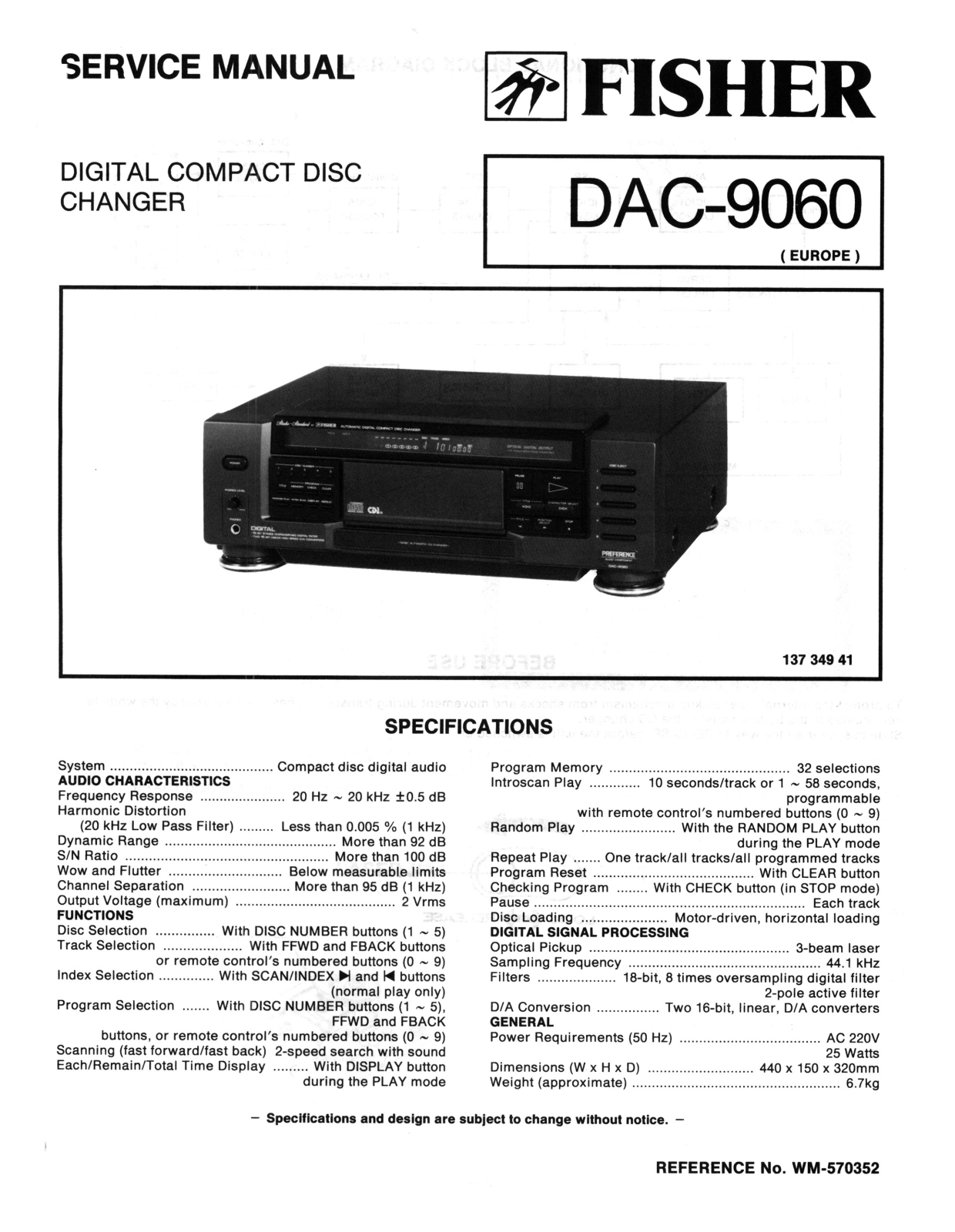 Fisher Radio DAC9060 Schematic - ManualMachine.com