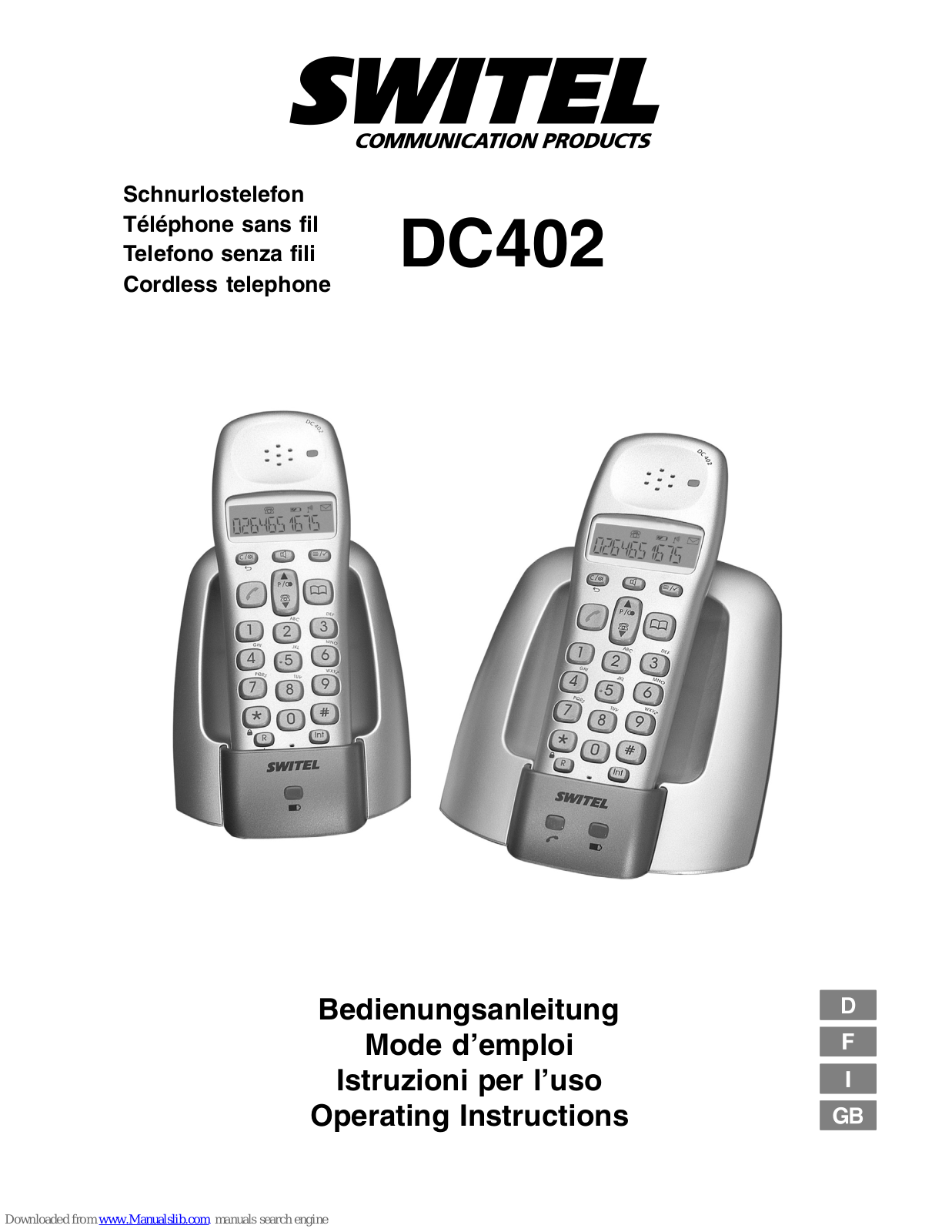 switel DC402 Operating Instructions Manual - ManualMachine.com
