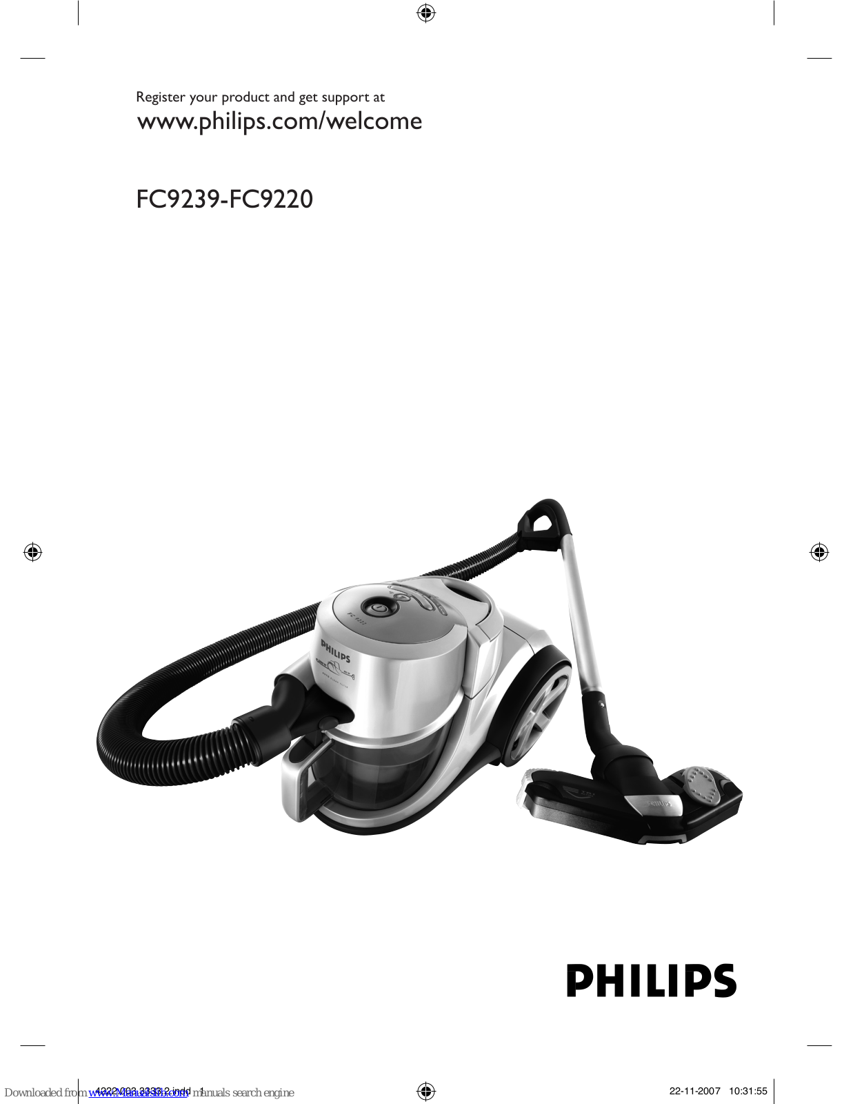 Philips FC9239/01, FC9238/01, Marathon FC9239, Marathon FC9220 User Manual - ManualMachine.com