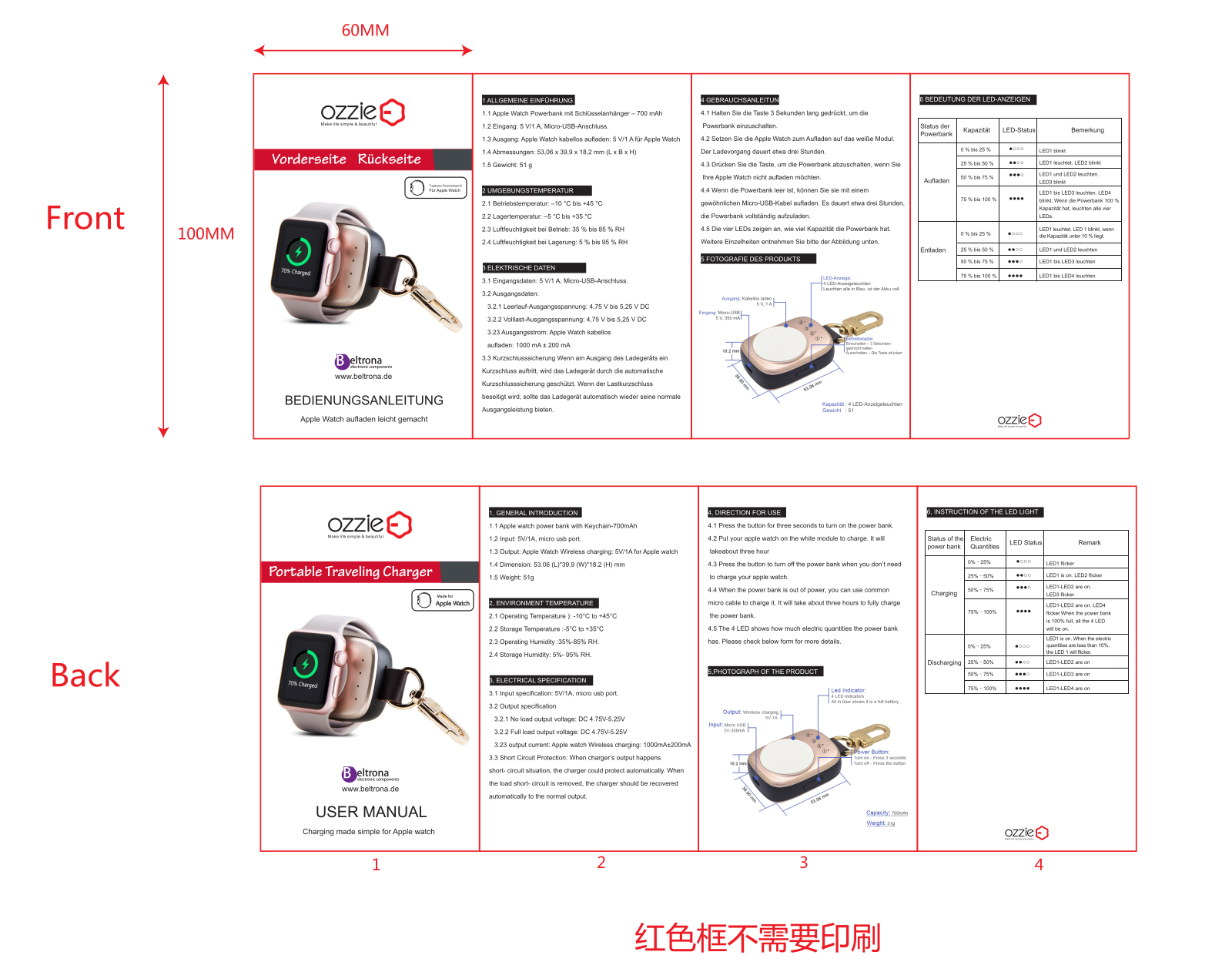 ozzie Apple watch powerbank User manual