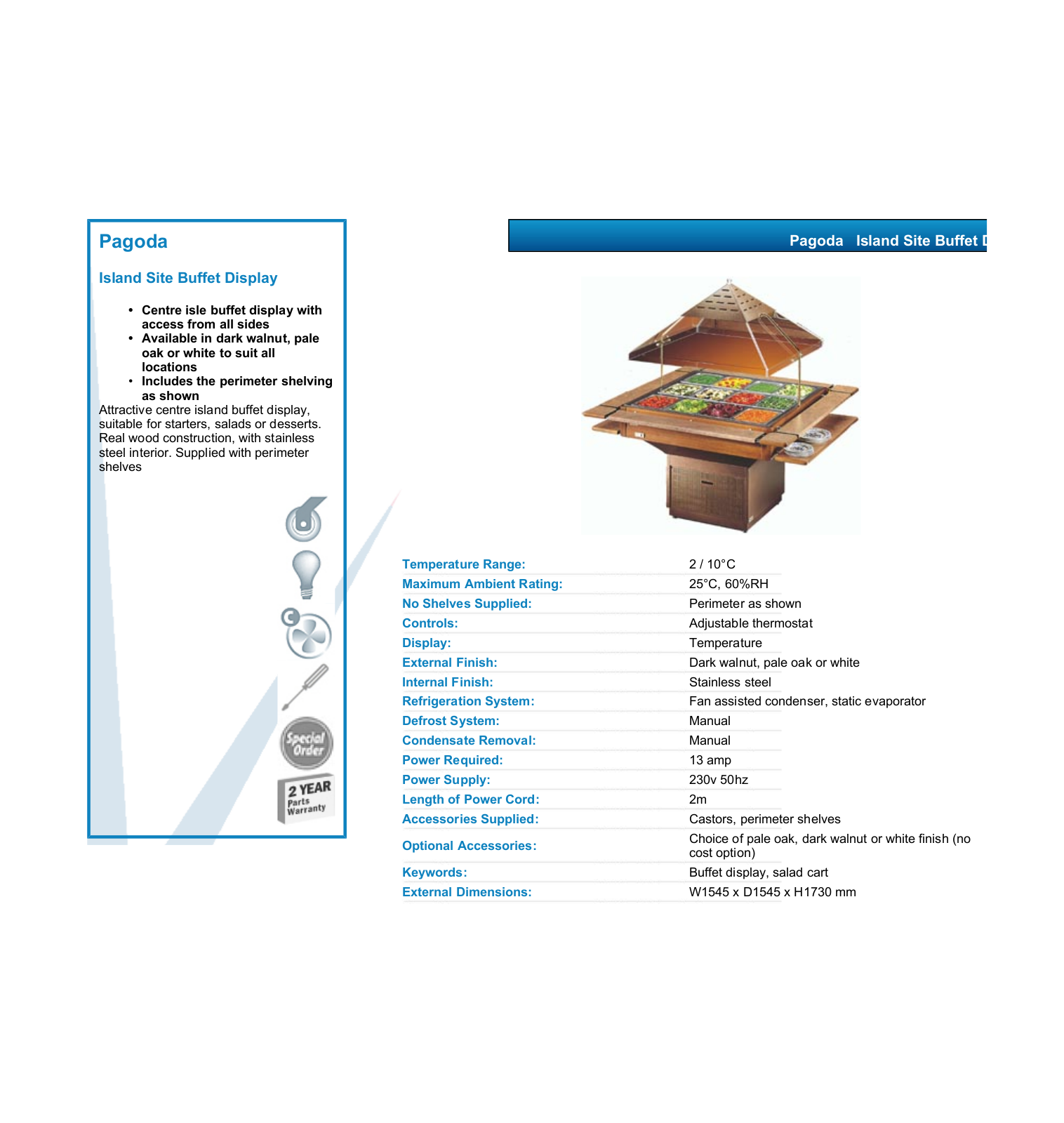 Valera PAGODA DATASHEET