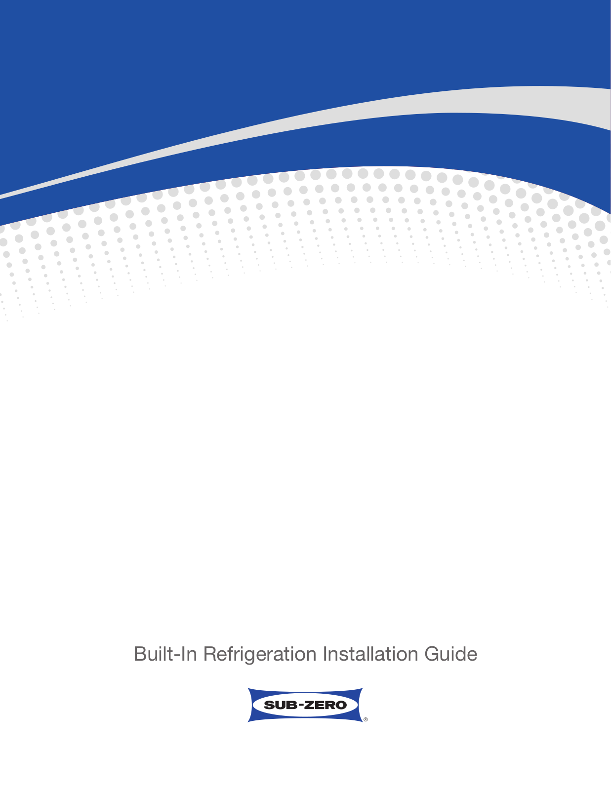 Sub-Zero BI36UORH Installation manual