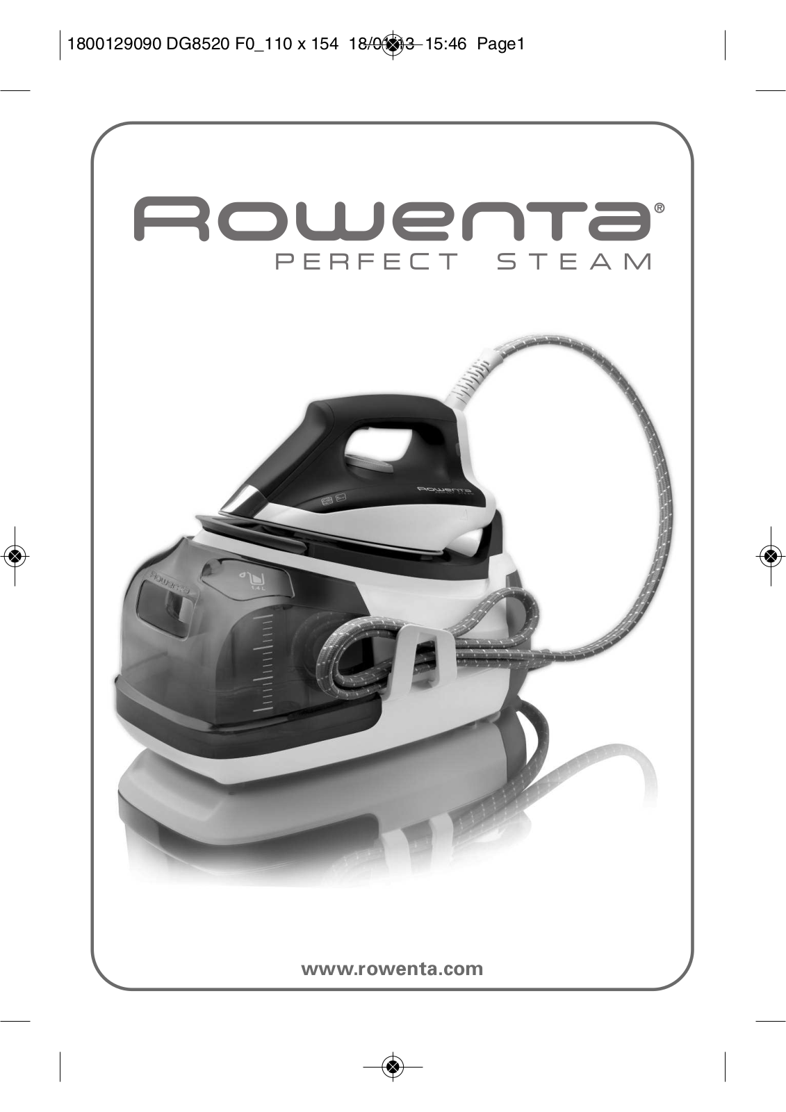 Rowenta DG8560, DG8520 User manual