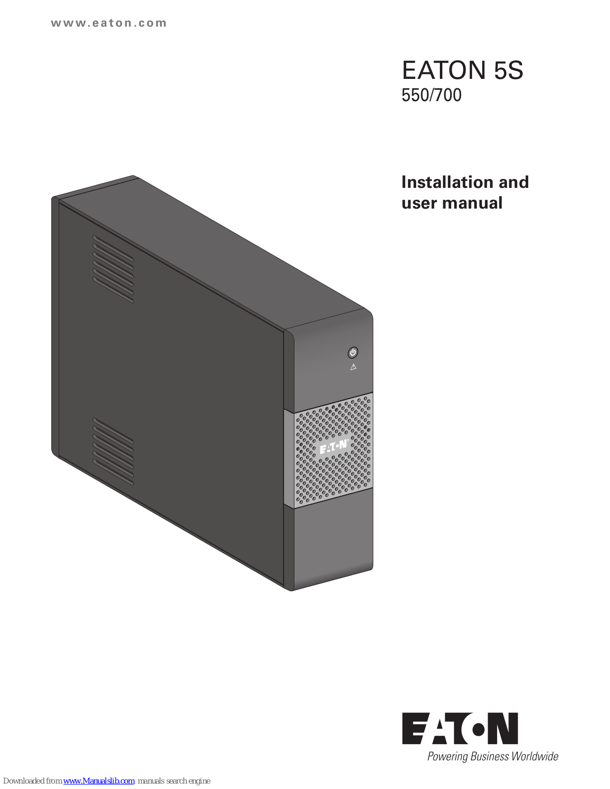 Eaton 550, 700, 5S 550, 5S 700 Installation And User Manual