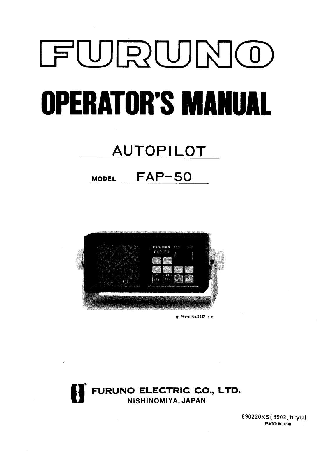 Furuno FAP50 User Manual