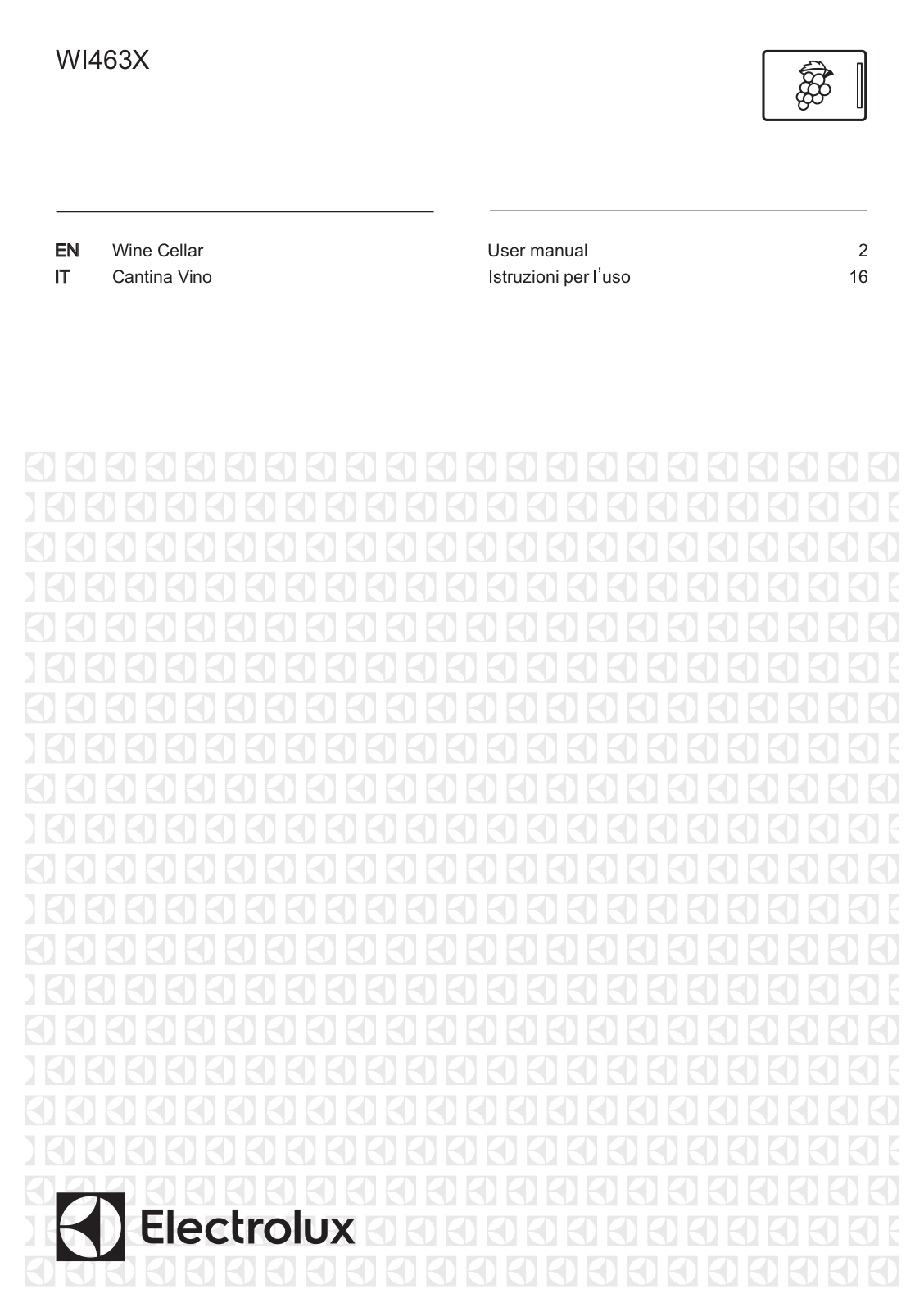 Electrolux WI463X User manual