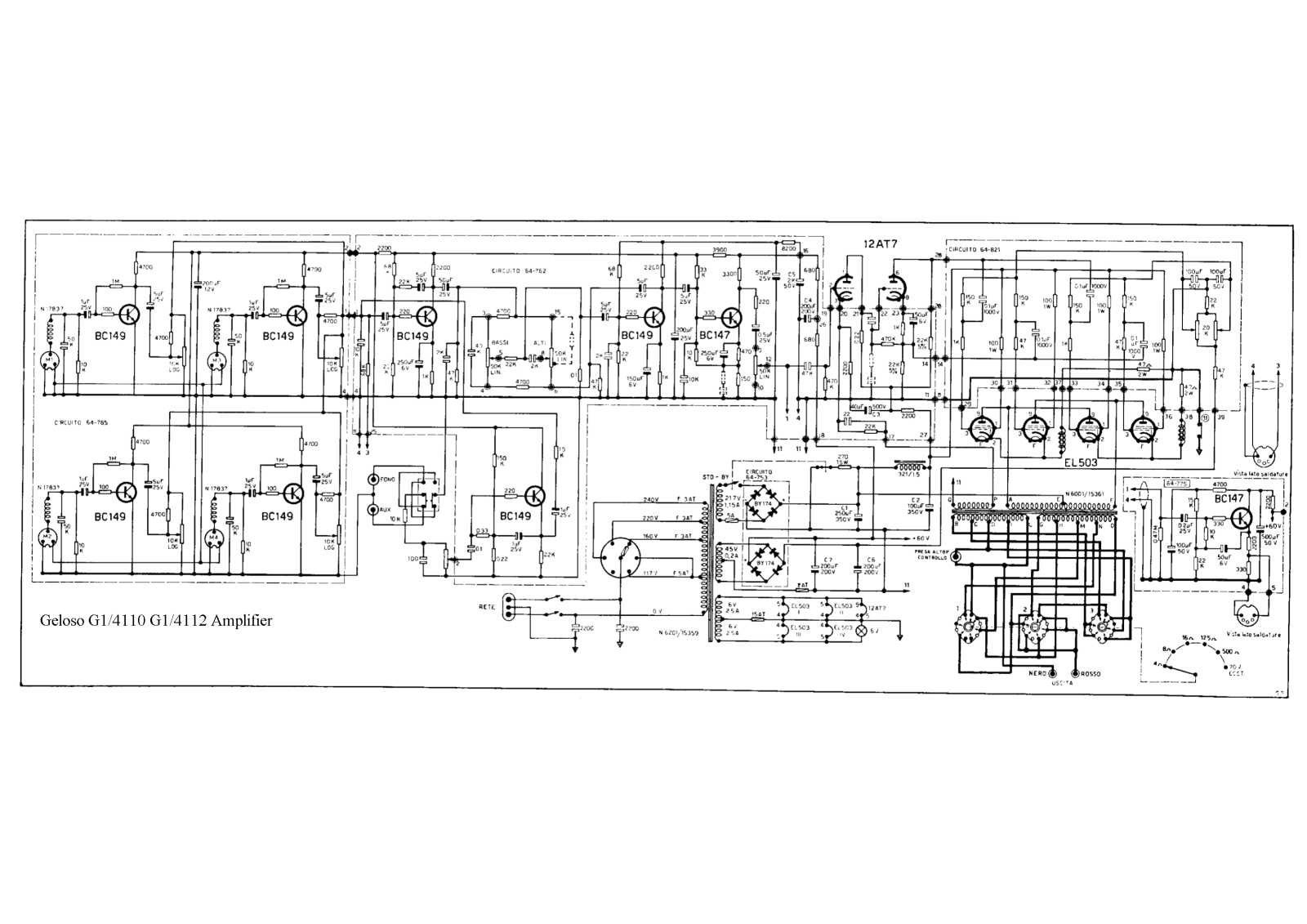 Geloso g1 4110, g1 4112 schematic